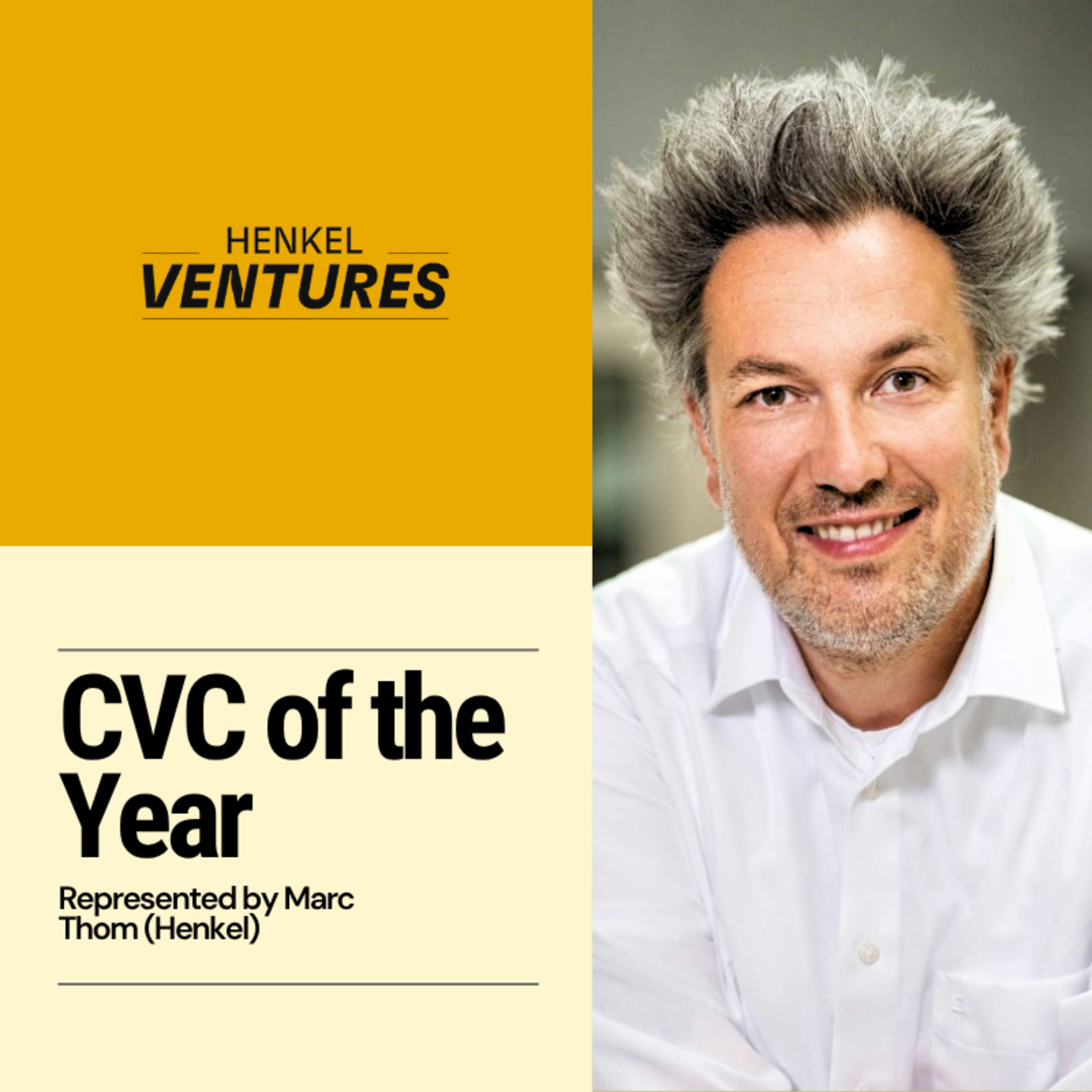 Award winner - Summit | CVC of the Year: Henkel Ventures (represented by Marc Thom)