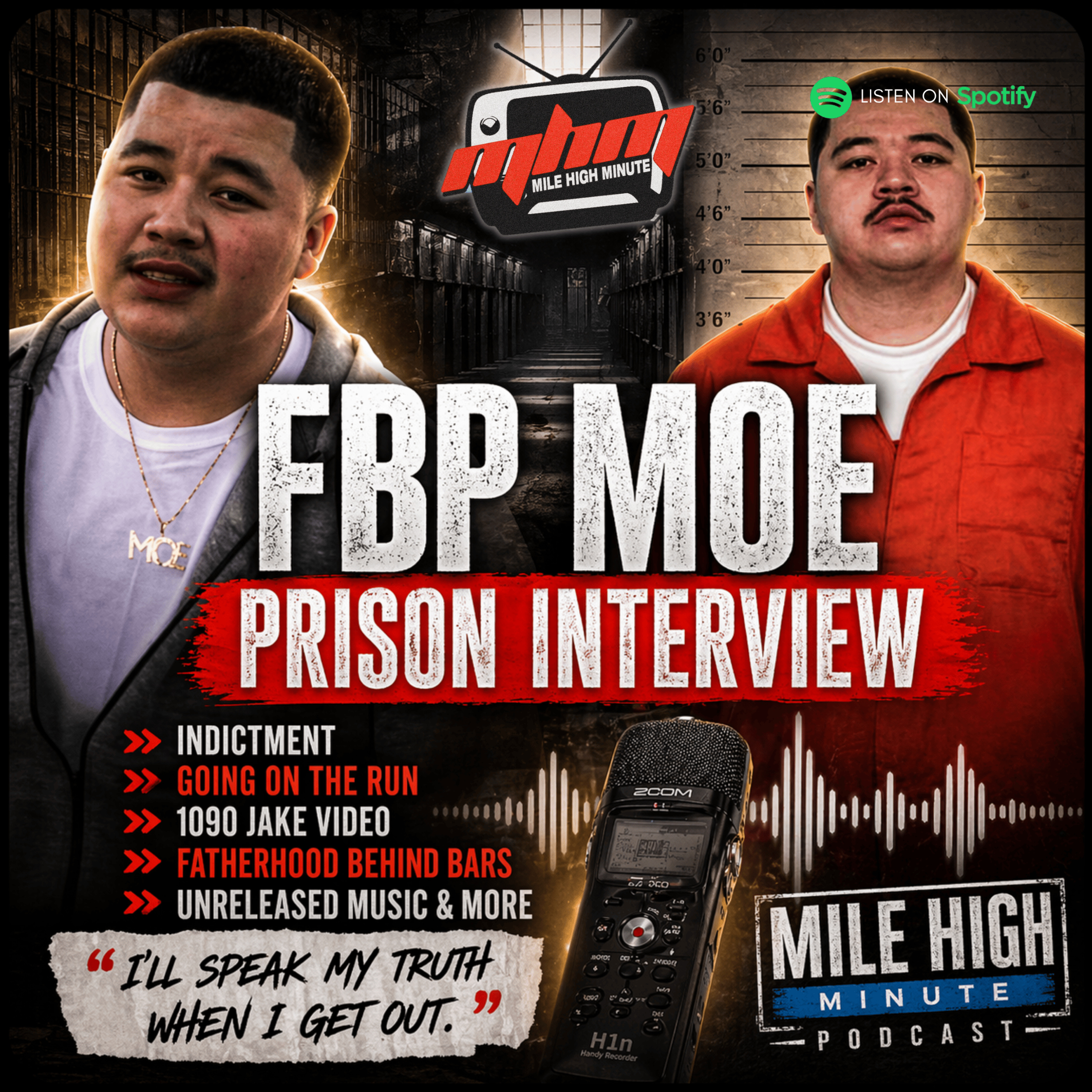 FBP Moe Prison Interview: Indictment Details, On the Run Story, 1090 Jake Breakdown, Fatherhood in Prison, Denver Rap Career, Unreleased Music & Future Plans episode artwork
