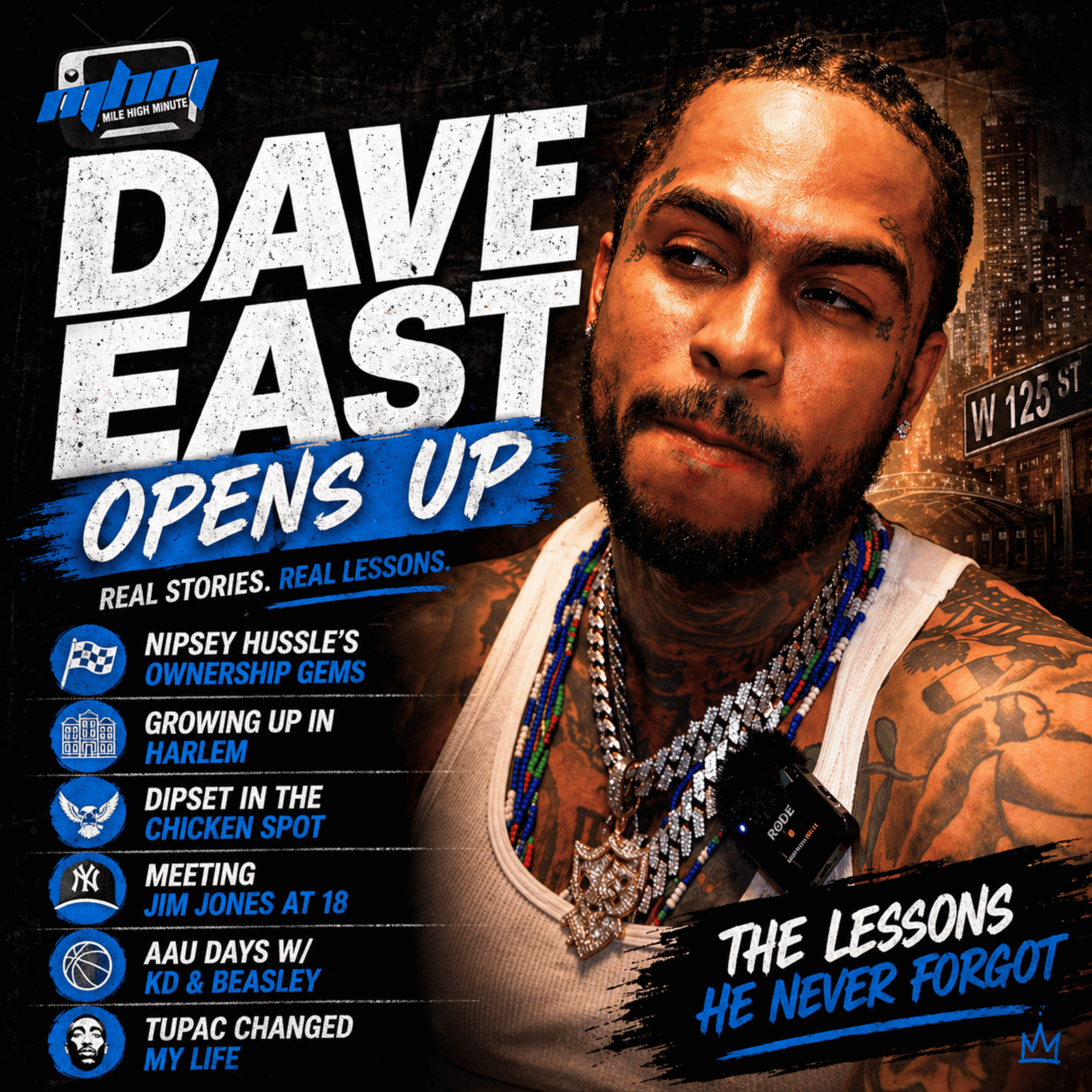 Dave East Opens Up on Nipsey Hussle’s Real Impact, Harlem Street Stories, Dipset Influence, Meeting Jim Jones at 18 & Playing AAU Basketball with Kevin Durant and Michael Beasley episode artwork