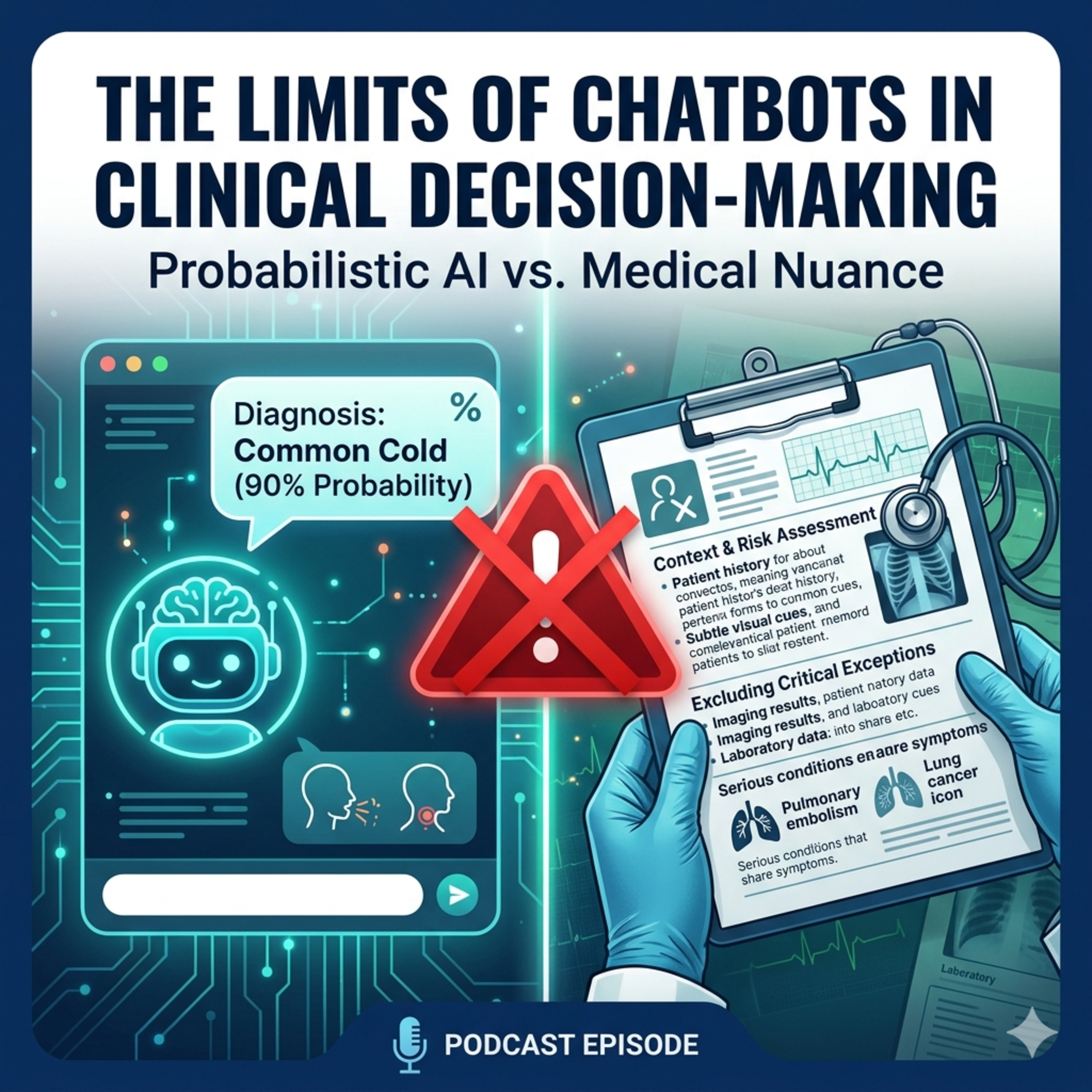 The Limits of Chatbots in Clinical Decision‑Making episode artwork