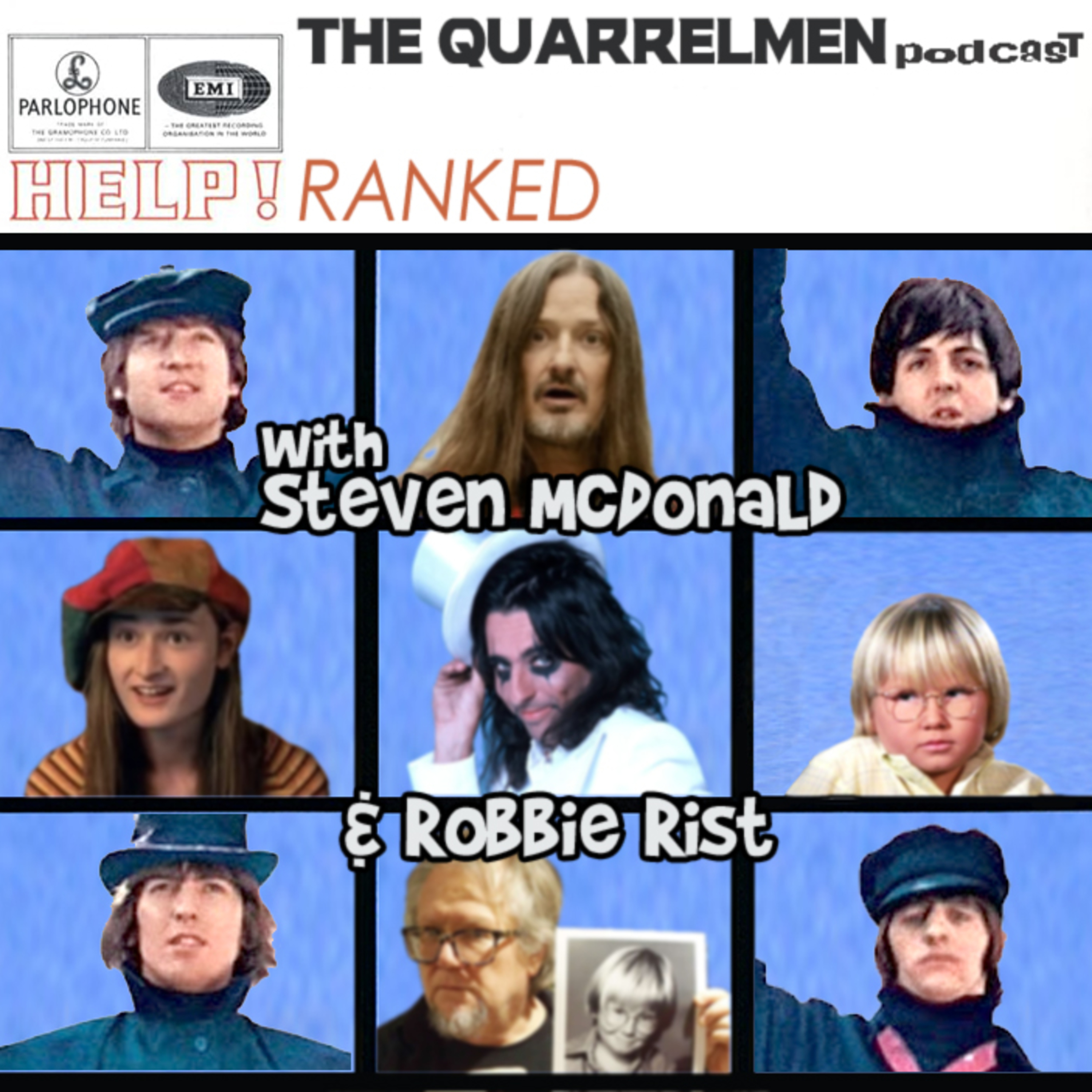 The Beatles' Help! ranked with Steven McDonald (Redd Kross) and Robbie Rist (Brady Bunch) episode artwork