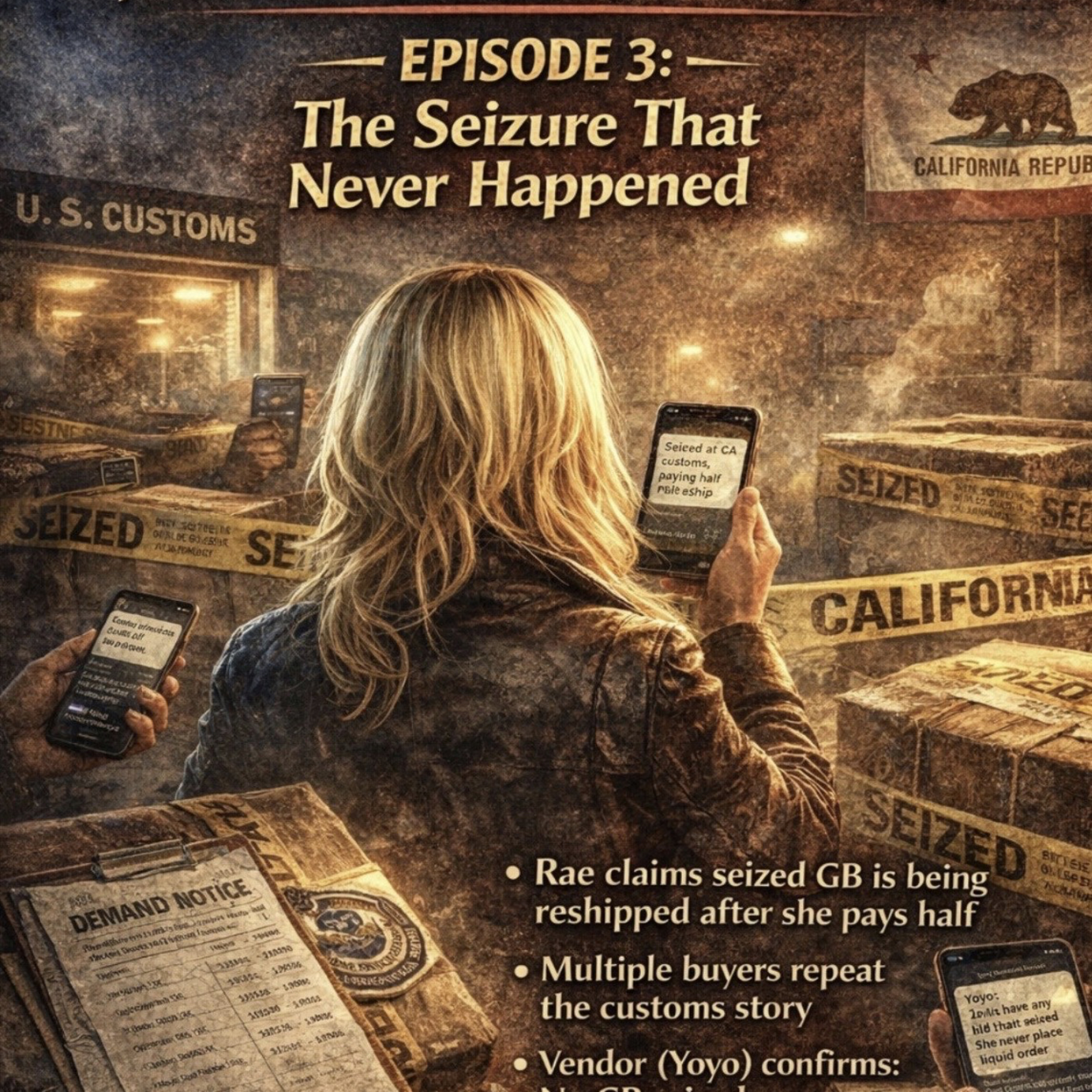 Season 5: Liquids, Lies & The Holiday Heist Spin Off Episode 3; "The Seizure That Never Happened episode artwork