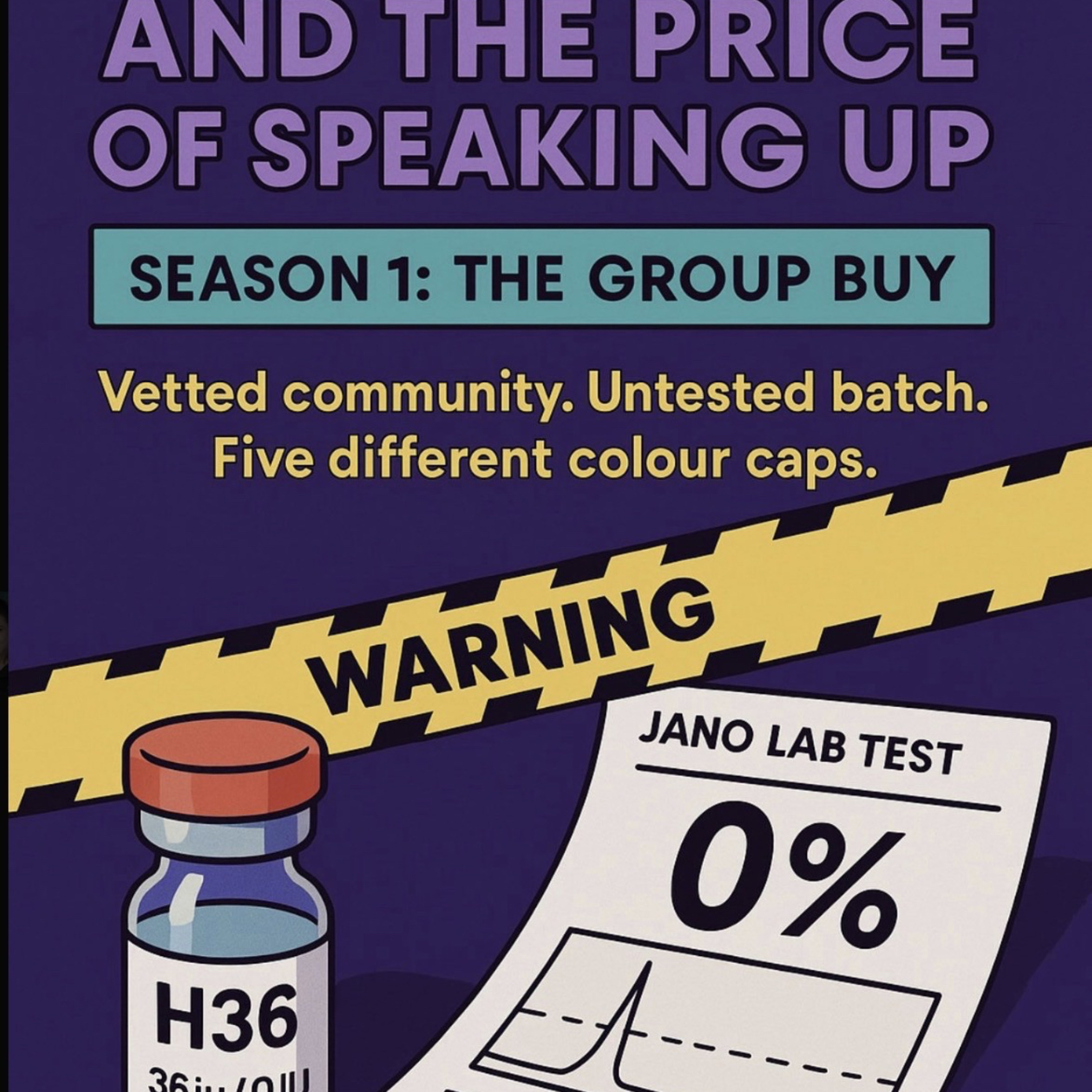 0 IU HGH AND THE PRICE OF SPEAKING UP; Season 1 episode artwork