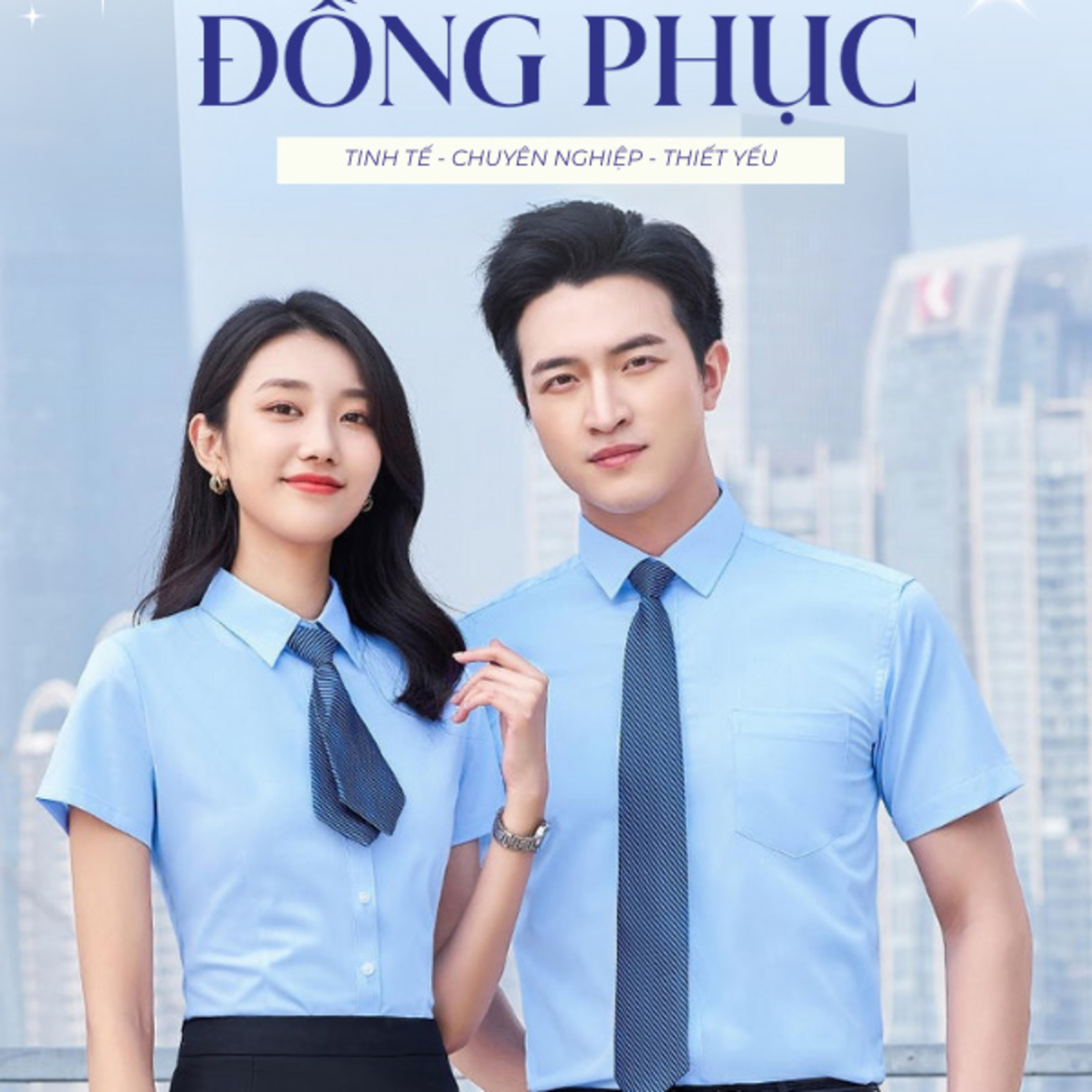 ao so mi dong phuc cong so ngan tay mau xanh bien episode artwork
