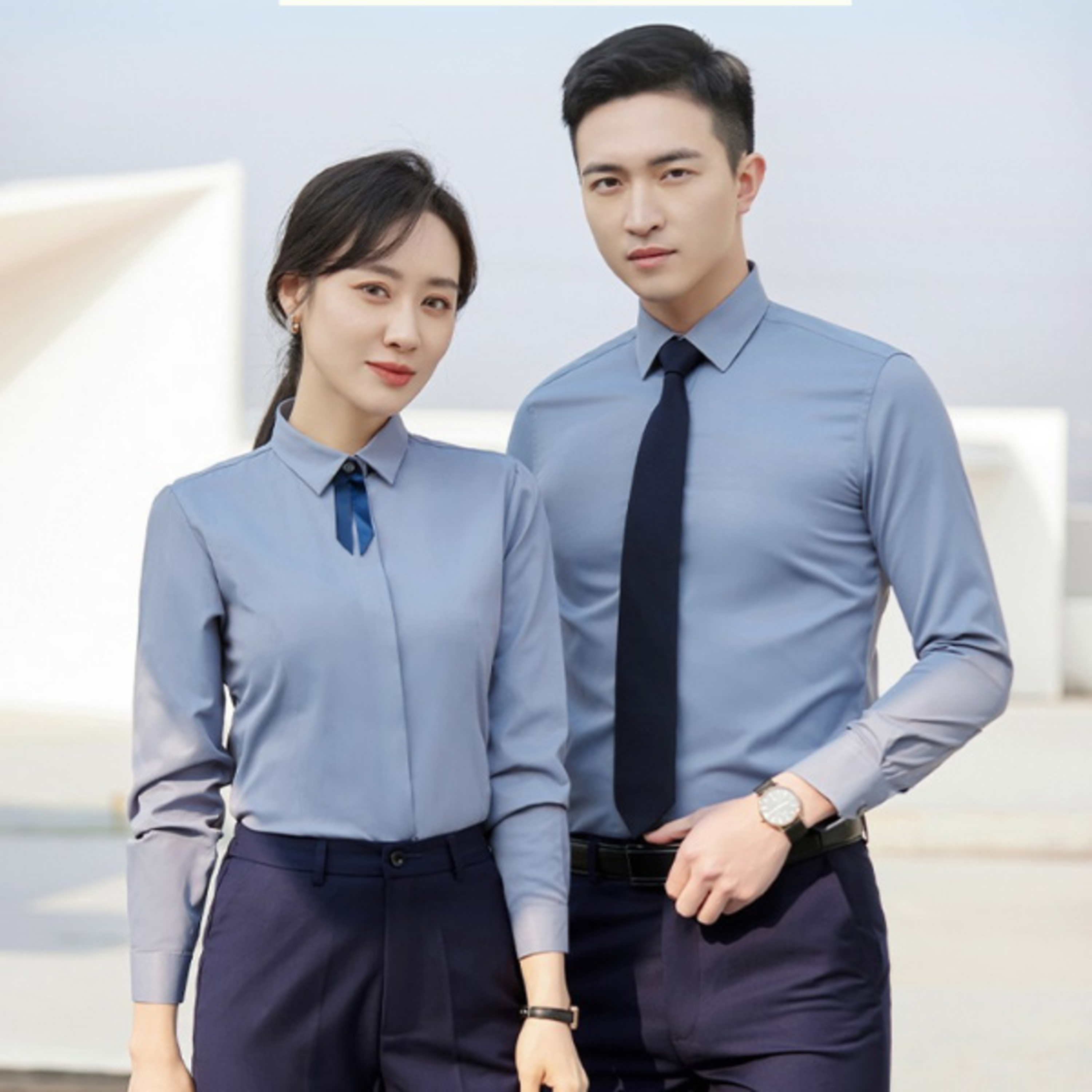 ao so mi dong phuc cong so dai tay mau xam xanh episode artwork