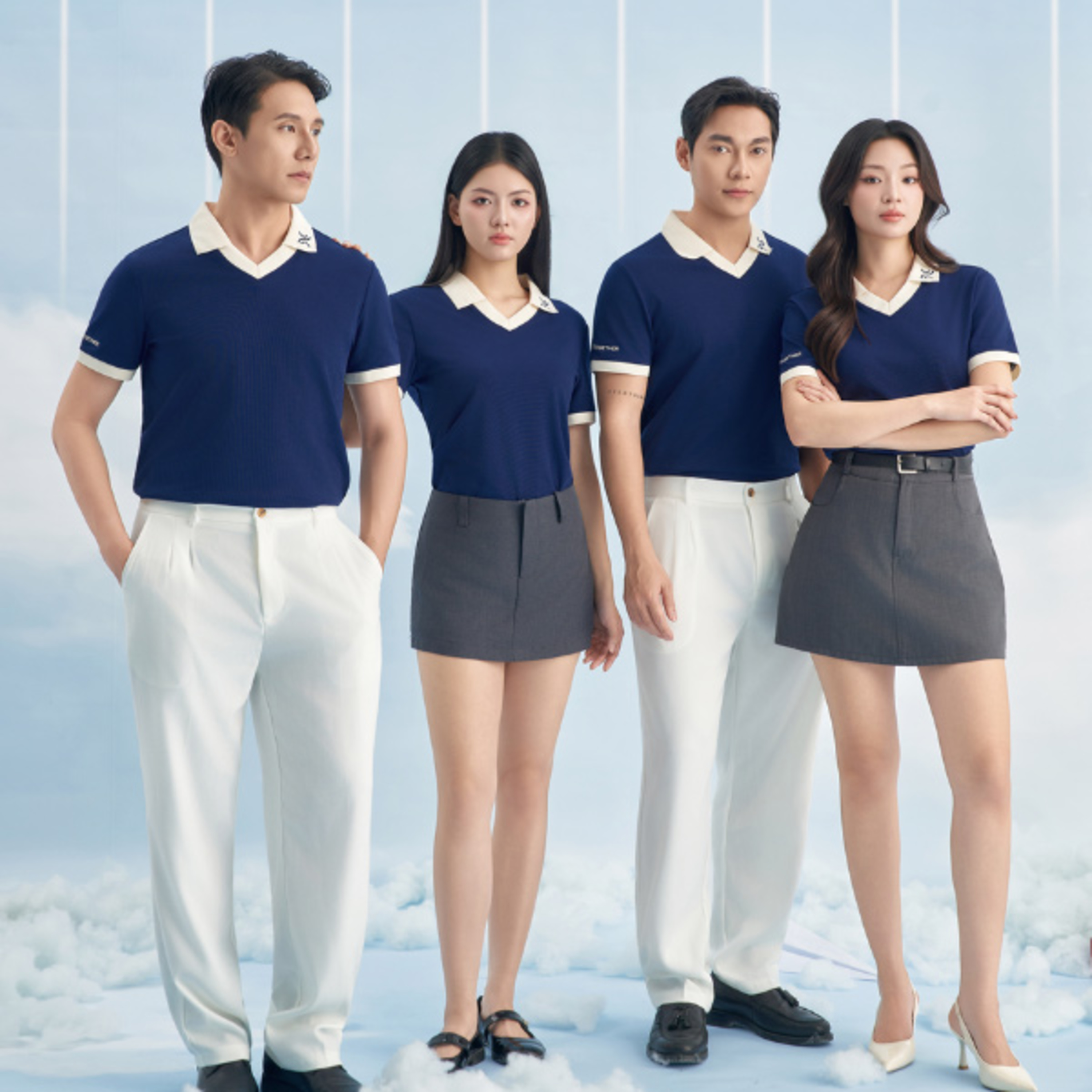 ao thun dong phuc polo co tim mau xanh den episode artwork
