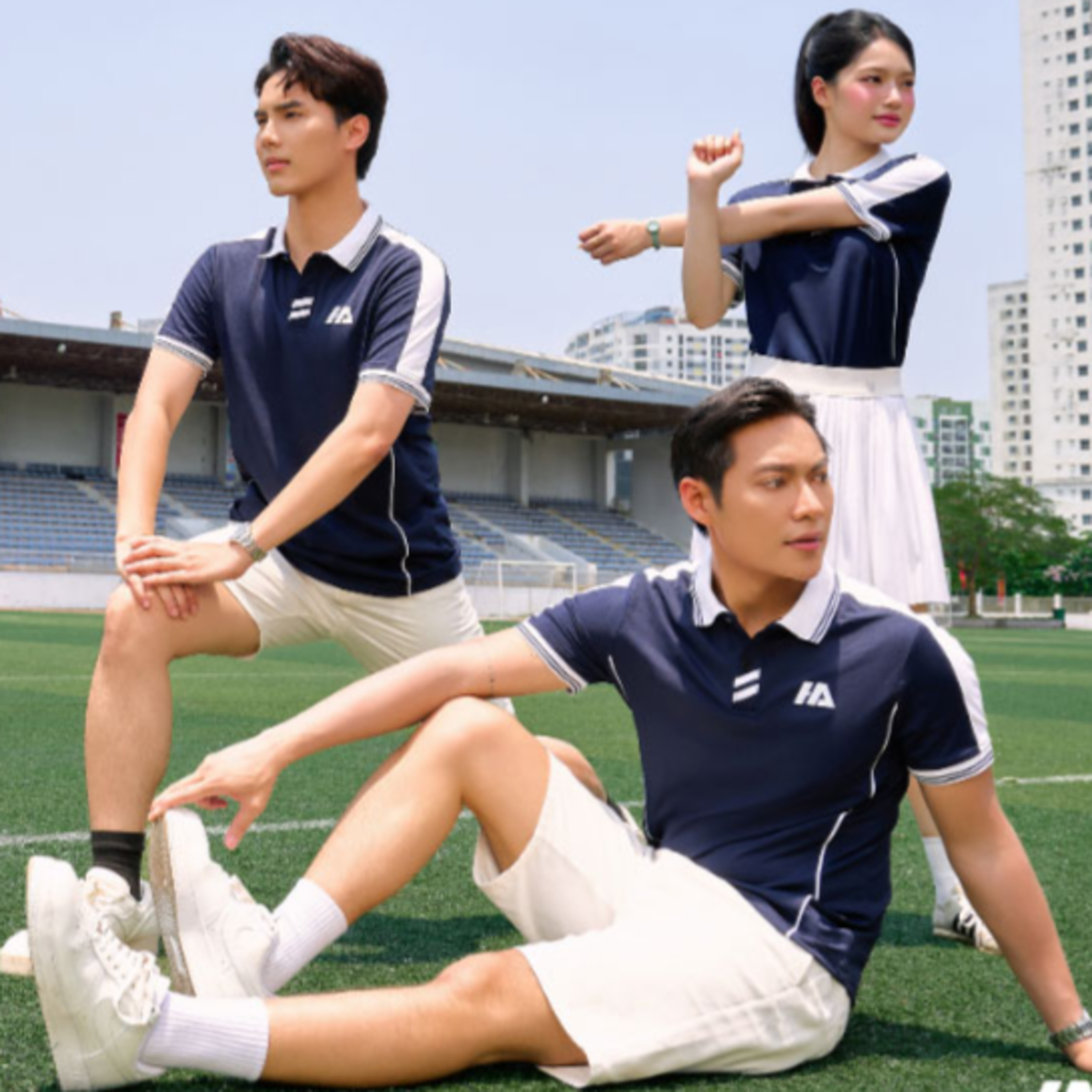 ao polo dong phuc cong ty aircool 03 mau xanh den episode artwork