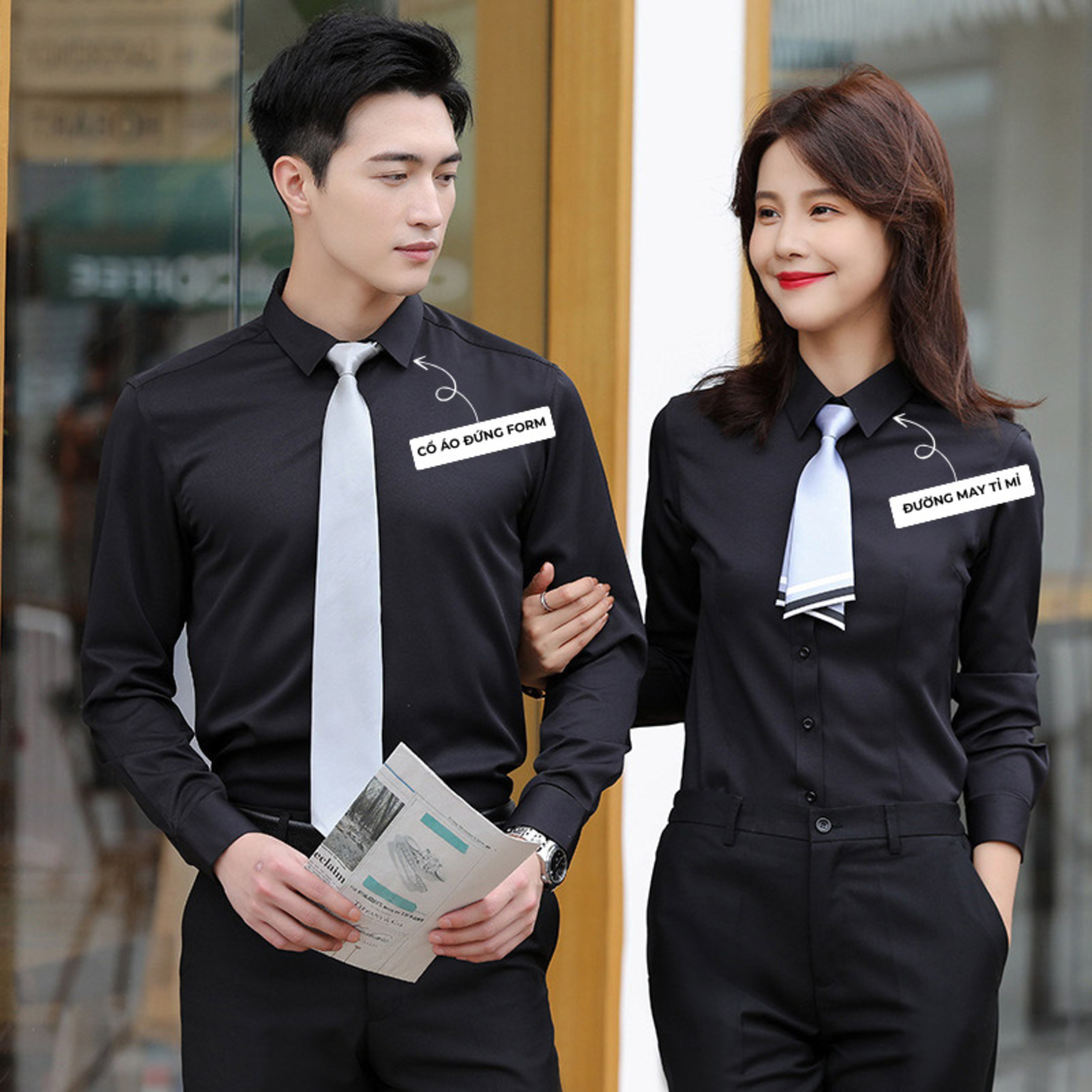 ao so mi dong phuc cong so dai tay mau den episode artwork