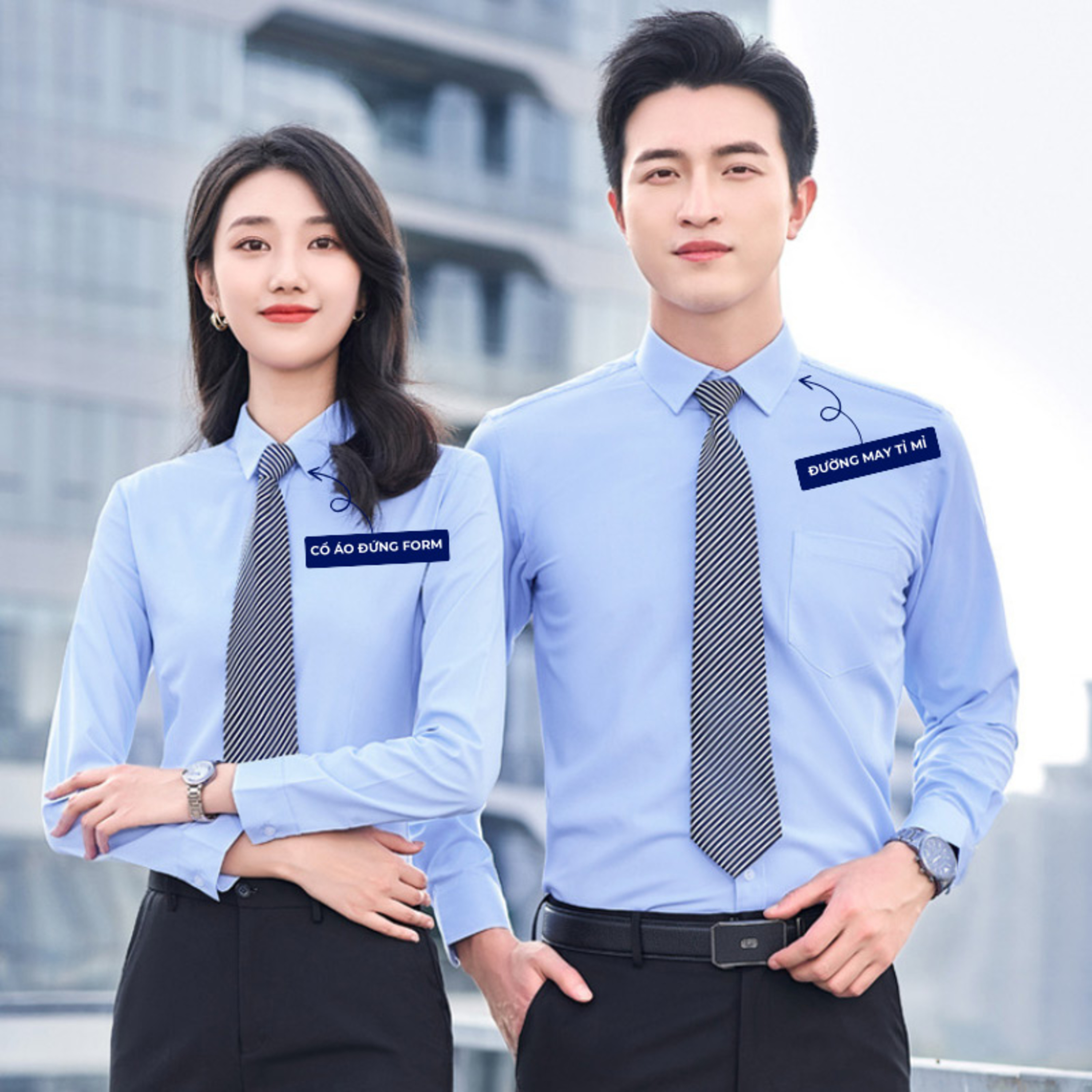 ao so mi dong phuc cong so dai tay mau da troi nhat episode artwork