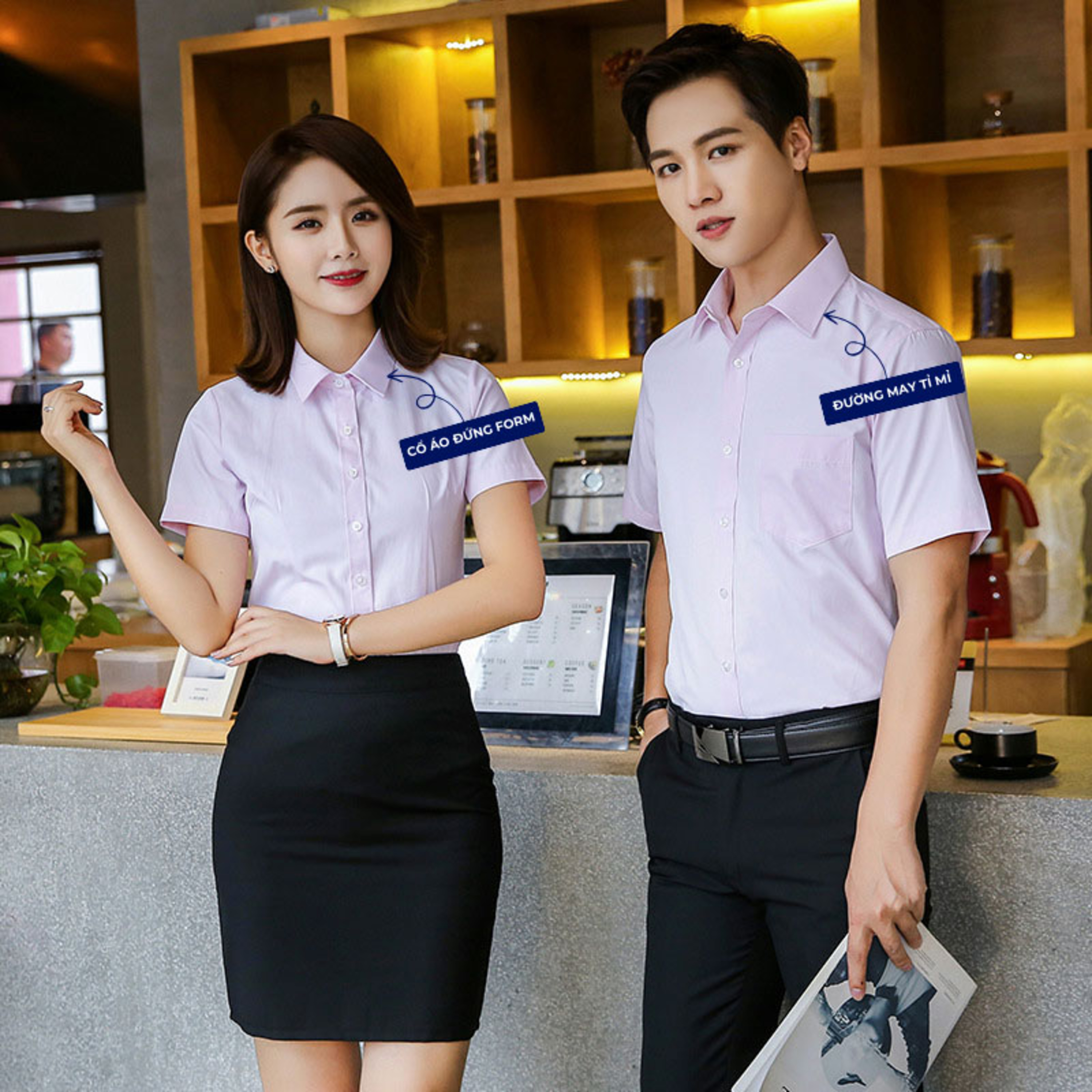 ao so mi dong phuc cong so ngan tay mau hong nhat episode artwork