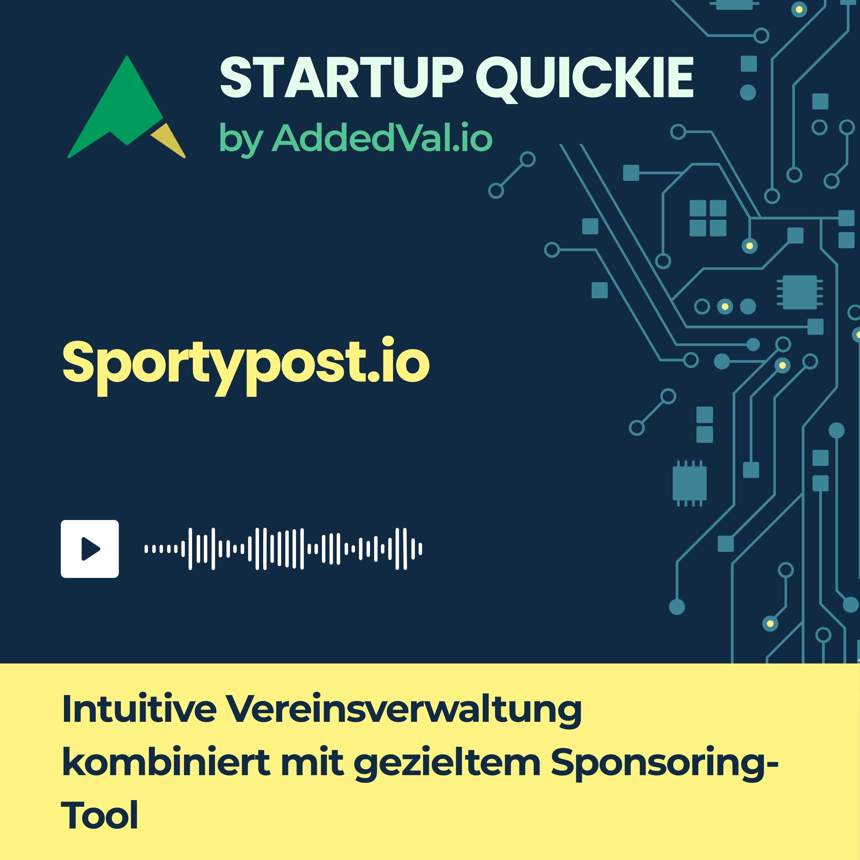 #166 Sportypost.io: Von der Kreisliga bis Bundesliga – Vereinsmanagement neu gedacht episode artwork