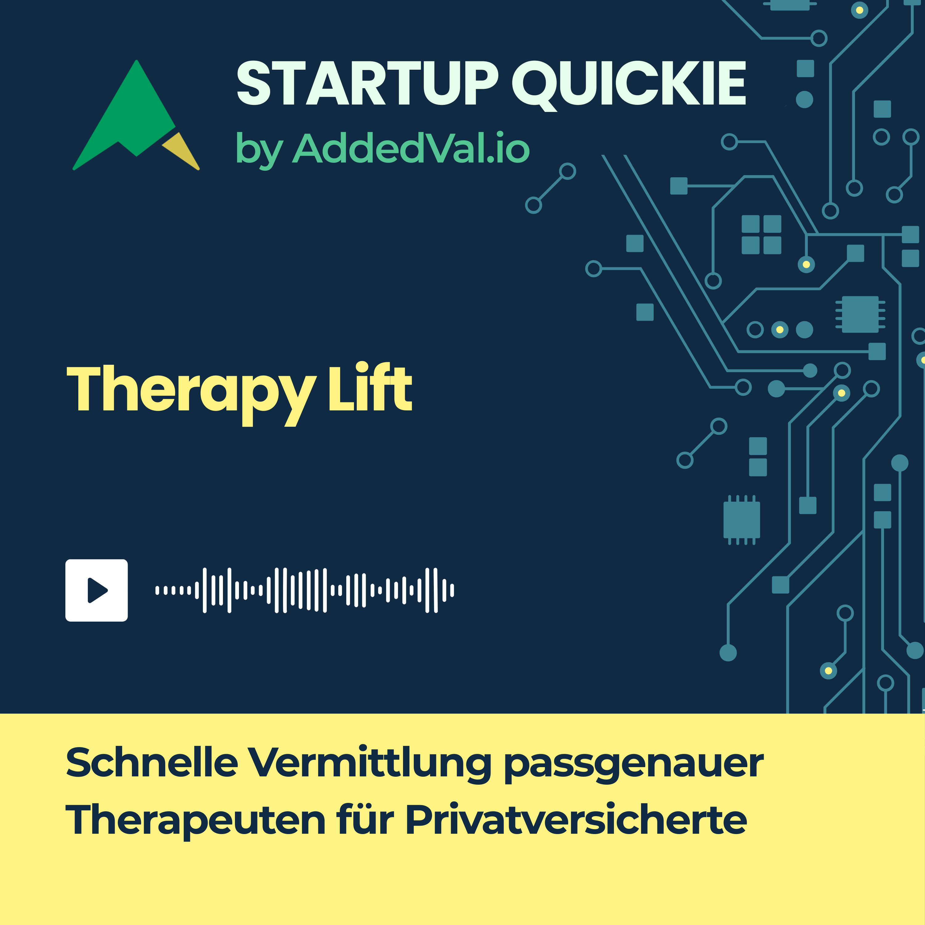 #182 Therapy Lift: Psychotherapie per Video mit intelligentem Matching episode artwork