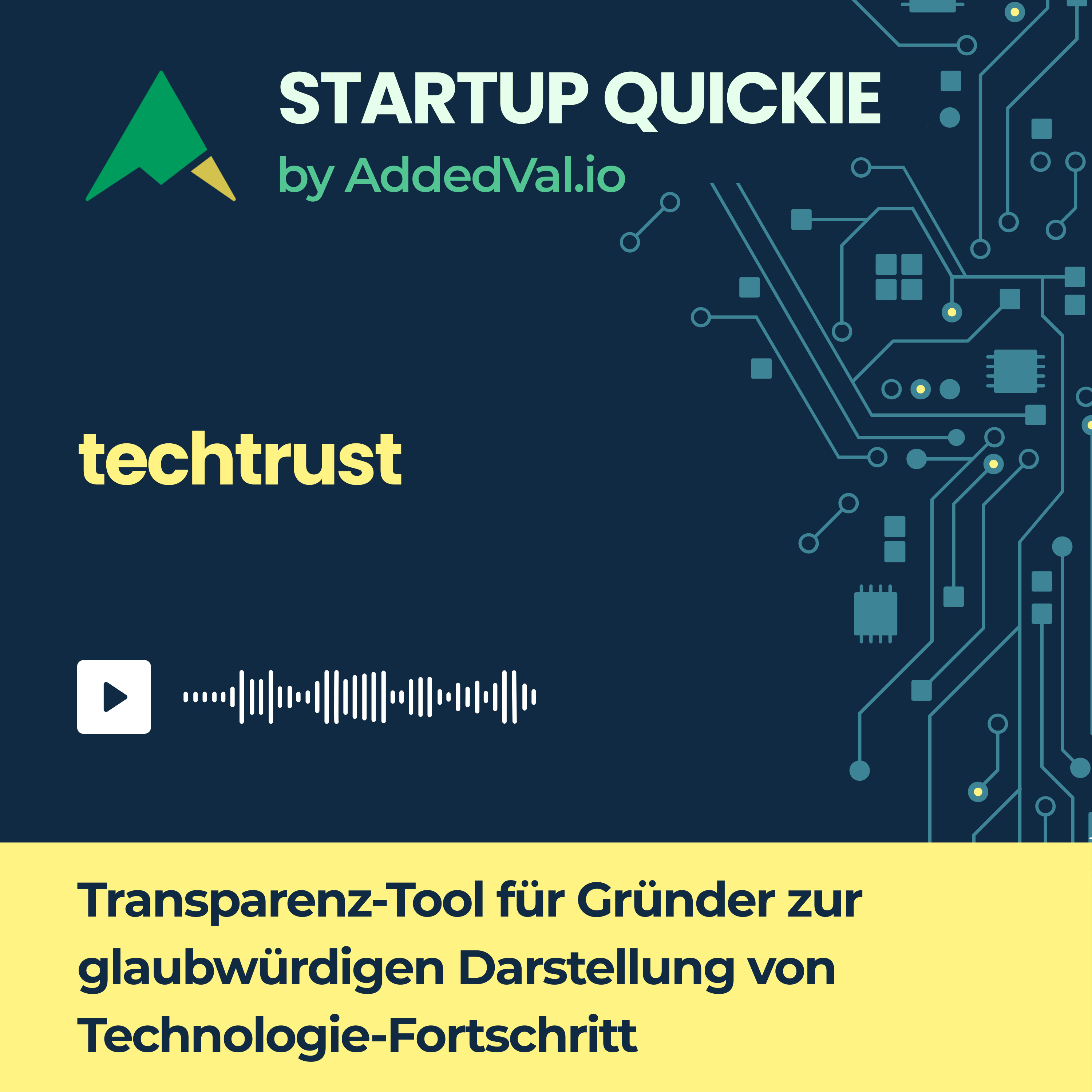 #194 techtrust.ai: Wie ein technischer Score Vertrauen in AI-Startups schafft episode artwork