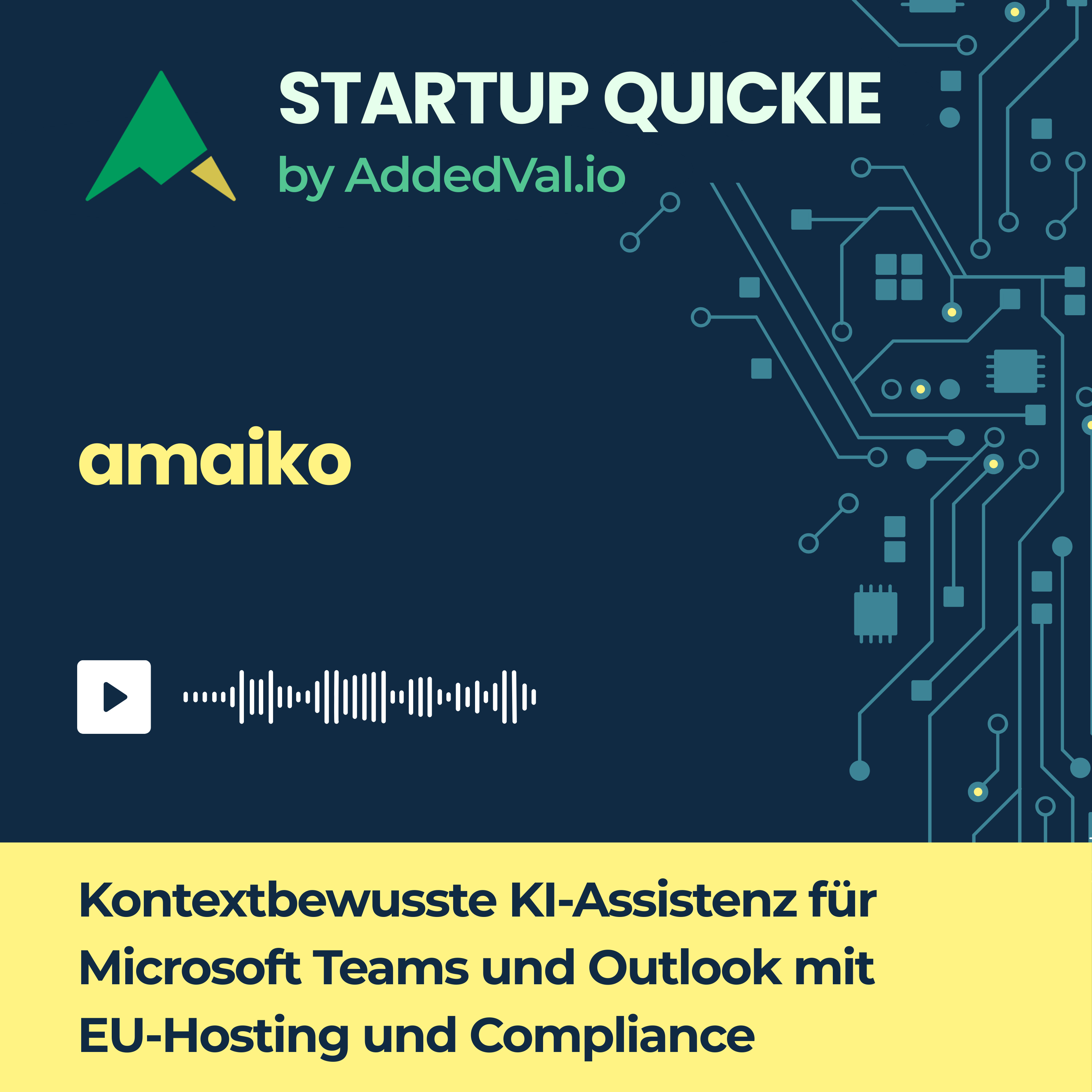 #208 amaiko.ai: Automatische Meeting‑Summaries, Action‑Items und weniger Suchaufwand episode artwork
