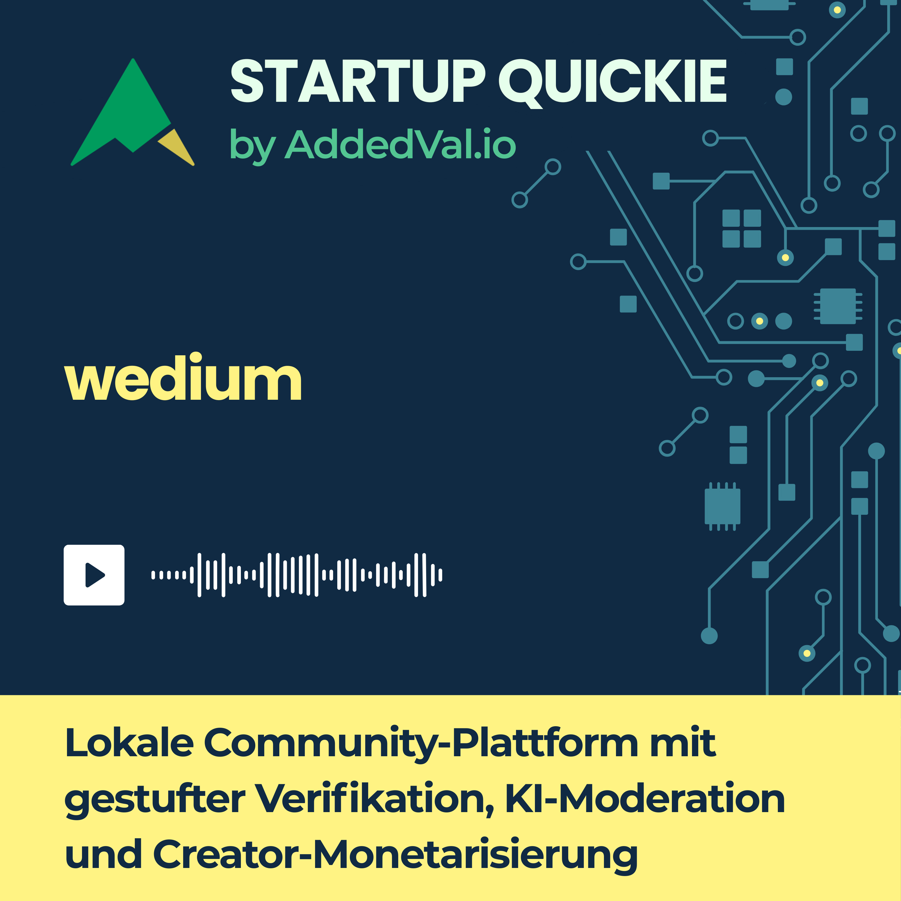 #214 wedium: Vertrauensbasiertes Social‑Network für verifizierte Nachbarschaften und Creator episode artwork