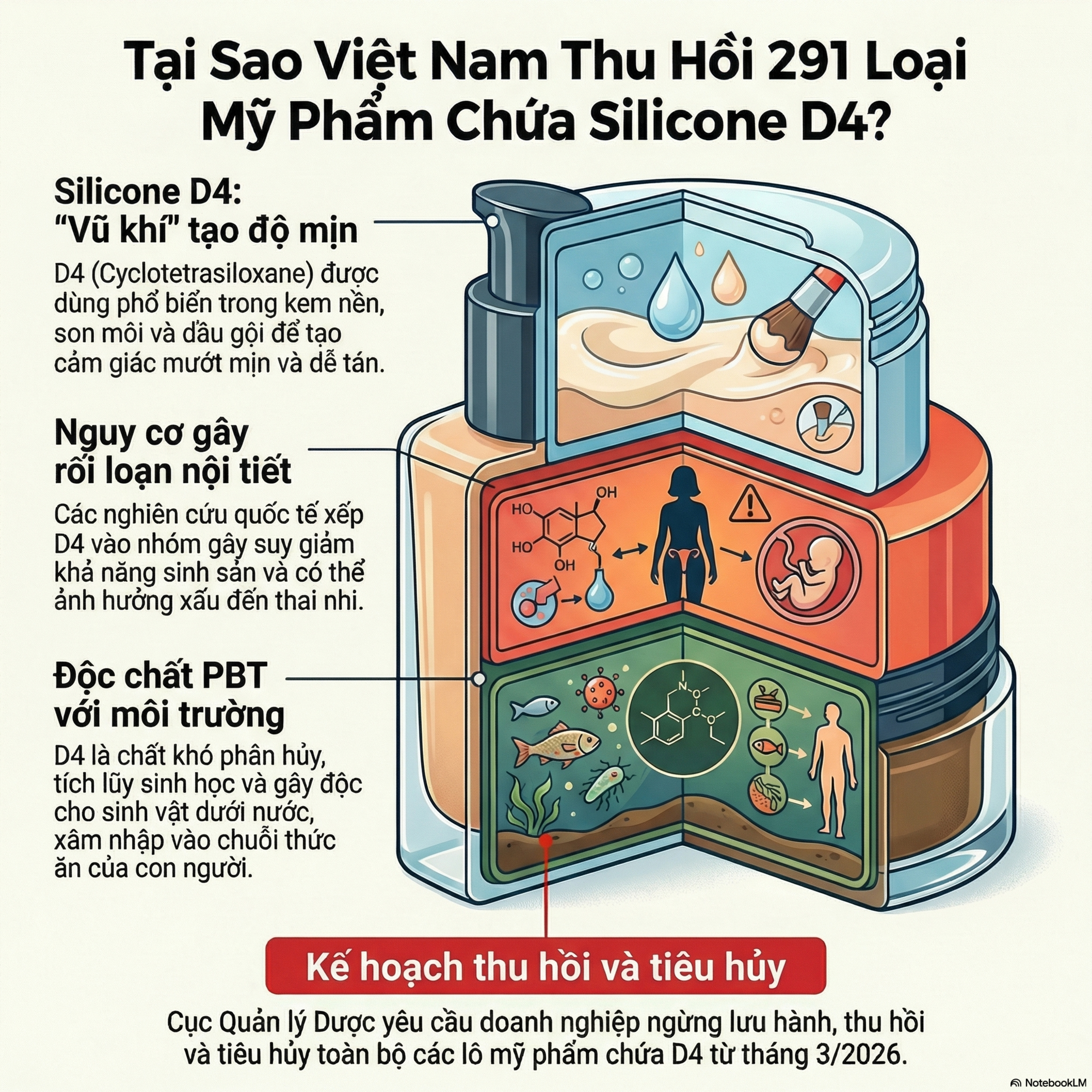 Điều Gì Khiến Silicone D4 Trở Thành Thủ Phạm Gây Thu Hồi Gần 300 Mỹ Phẩm Ở Việt Nam ? ⚠️💄 episode artwork