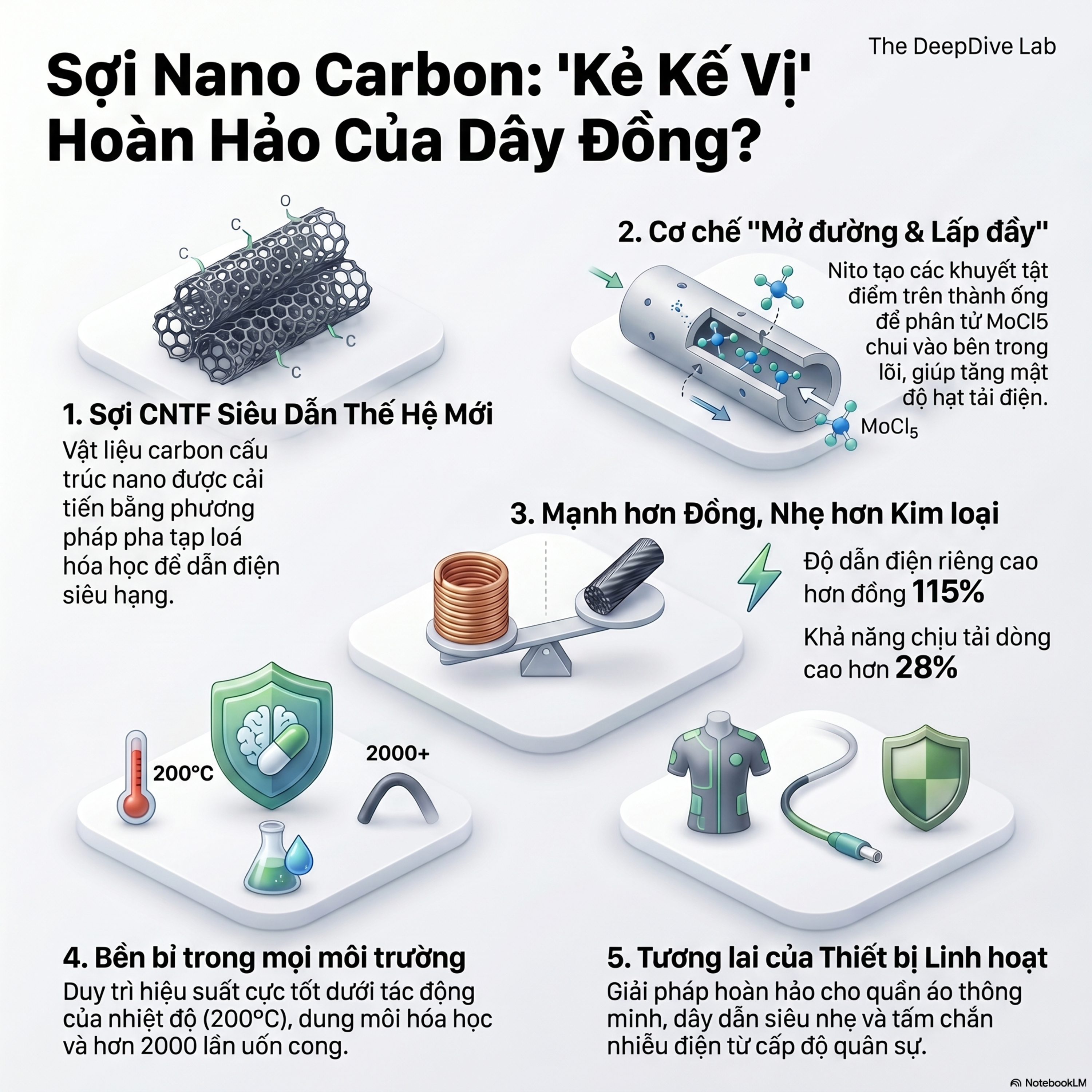 Công Nghệ Giúp Sợi Ống Nano Carbon Dẫn Điện Tốt Hơn Đồng 115% episode artwork