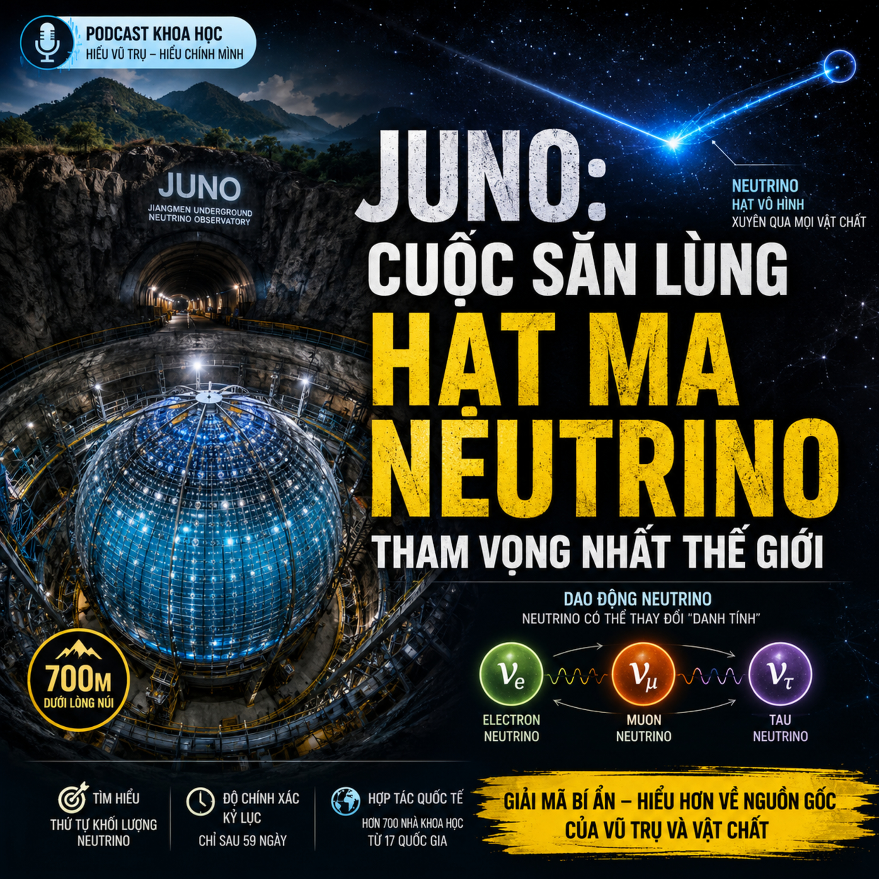 JUNO: Cuộc Săn Lùng Hạt Ma Neutrino Tham Vọng Nhất Thế Giới episode artwork