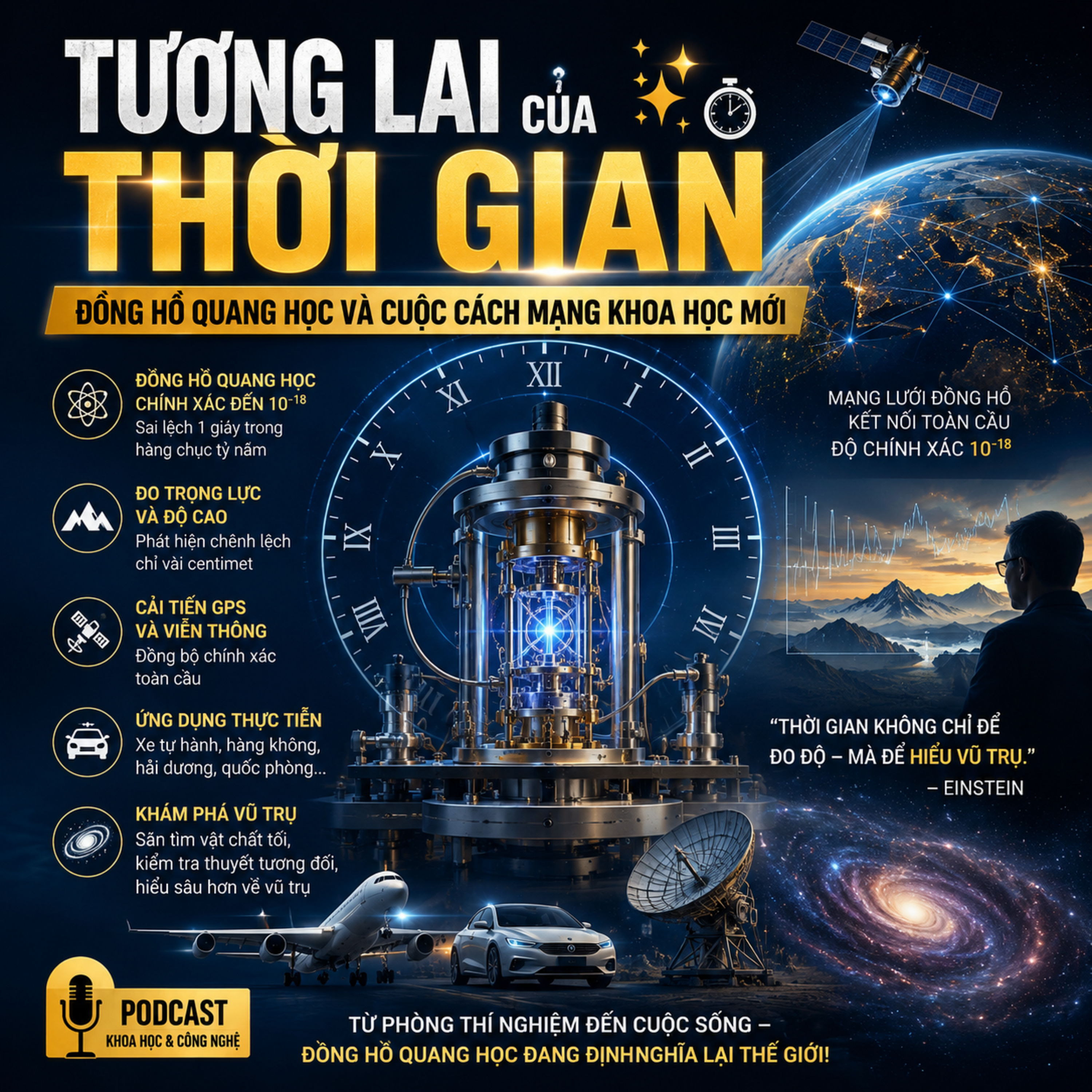 ✨⏱️ Tương Lai Của Thời Gian: Đồng Hồ Quang Học Và Cuộc Cách Mạng Khoa Học Mới episode artwork