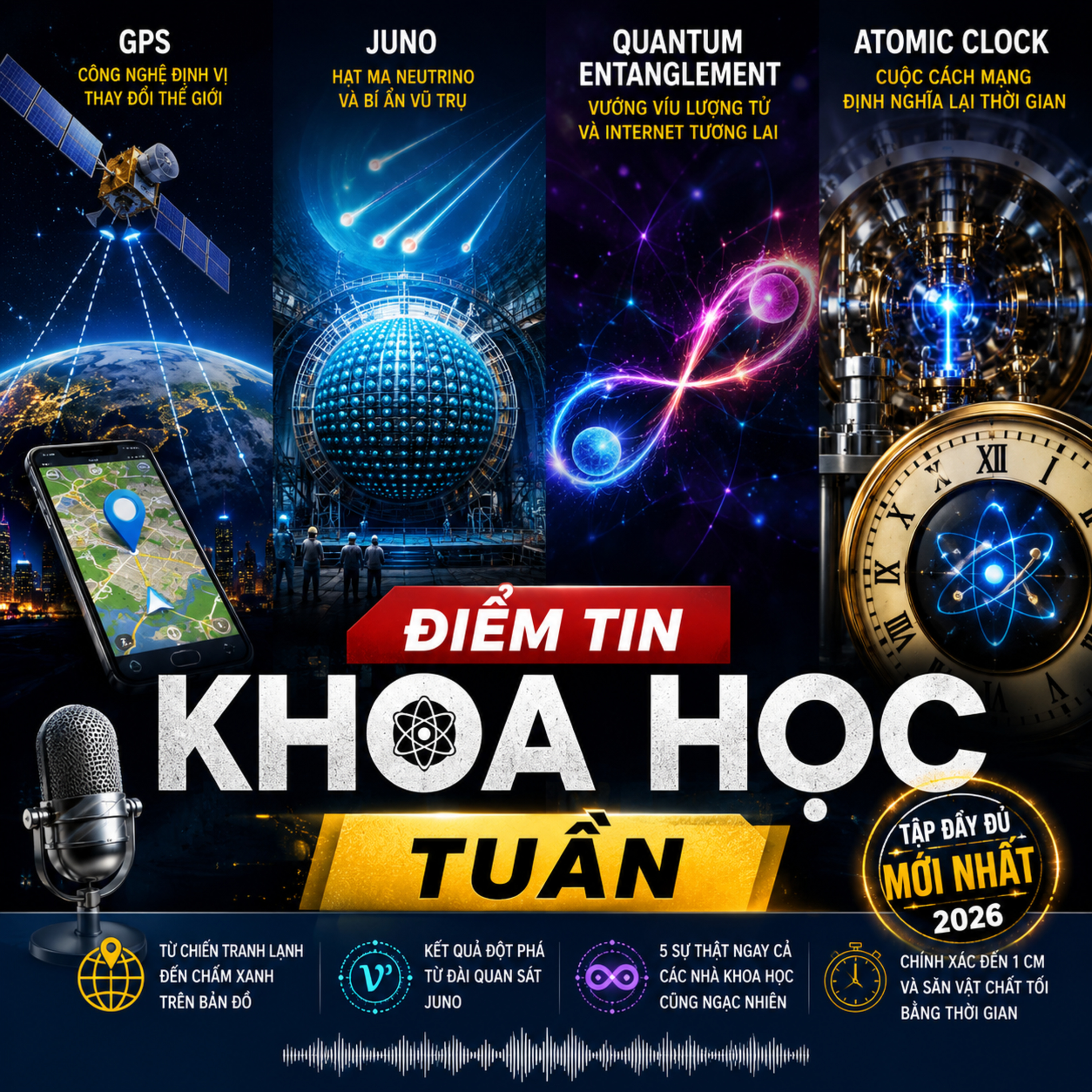 GPS, Hạt Ma Neutrino, Vướng Víu Lượng Tử & Cuộc Cách Mạng Đồng Hồ Nguyên Tử episode artwork