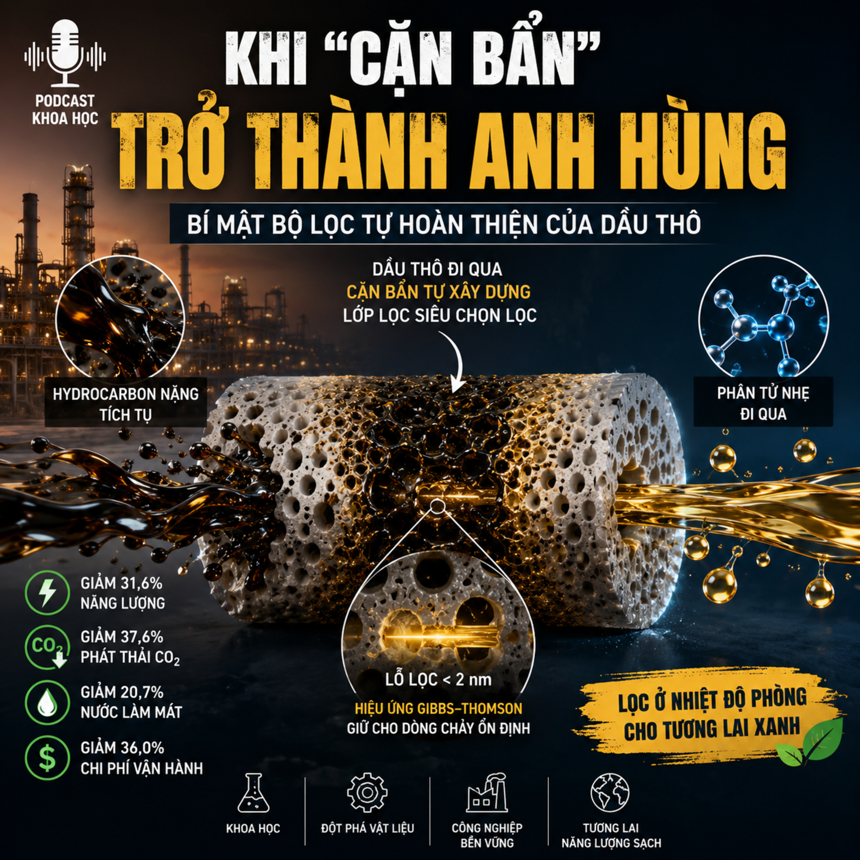 #7-01: Khi "Cặn Bẩn" Trở Thành Anh Hùng: Bí Mật Bộ Lọc Tự Hoàn Thiện Của Dầu Thô episode artwork