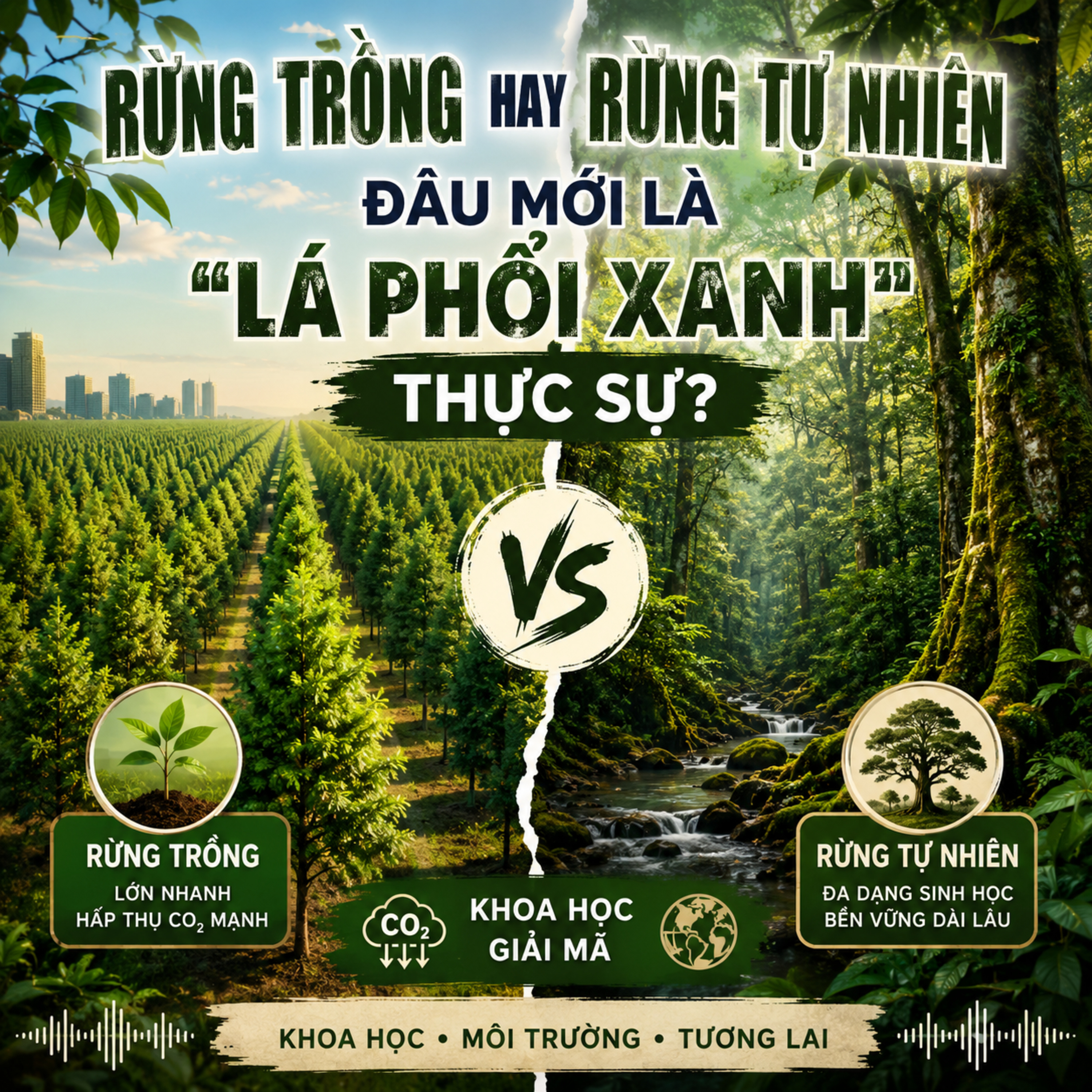 🌳 Rừng trồng hay rừng tự nhiên – đâu mới thực sự là "lá phổi xanh" của Trái Đất? episode artwork