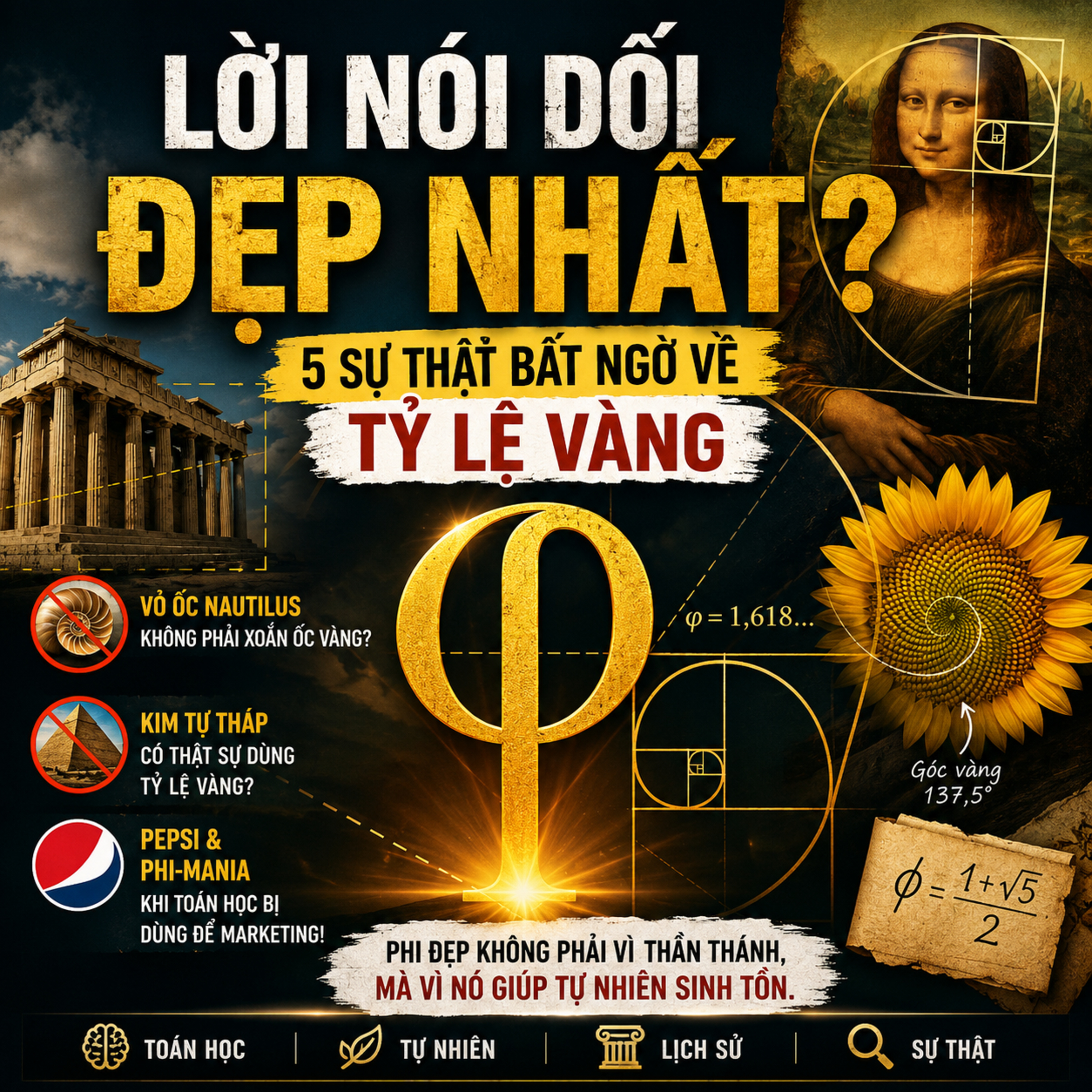 Lời Nói Dối Đẹp Nhất Của Toán Học: Những Hiểu Lầm Về Tỷ Lệ Vàng Mà Ai Cũng Tin ✨🌀 episode artwork