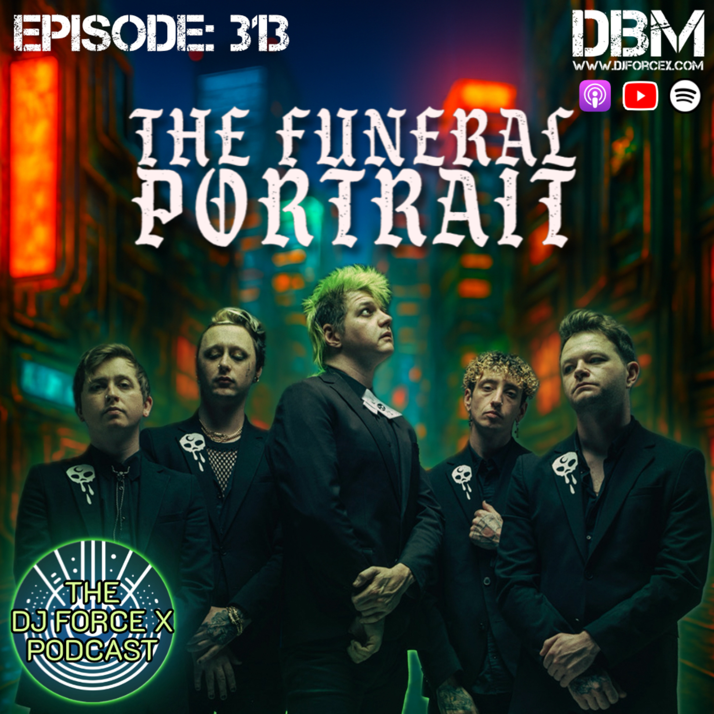 Inside Dark Thoughts: Lee Jennings from The Funeral Portrait on their Sonic Rebellion, Anthemic Hooks & Coffin Crew Culture — DJ Force X Podcast Ep. 313