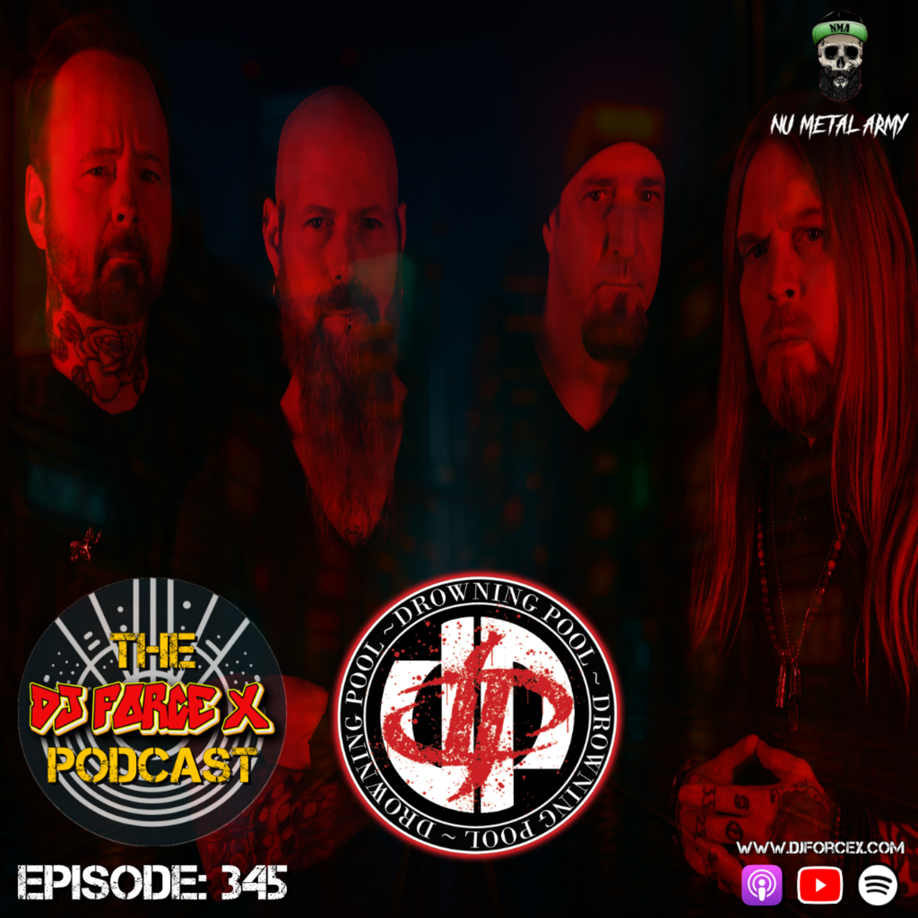 Drowning Pool | CJ Pierce on 'Sinner' at 25, Download Festival & UK Tour | DJ Force X Podcast EP 345 episode artwork