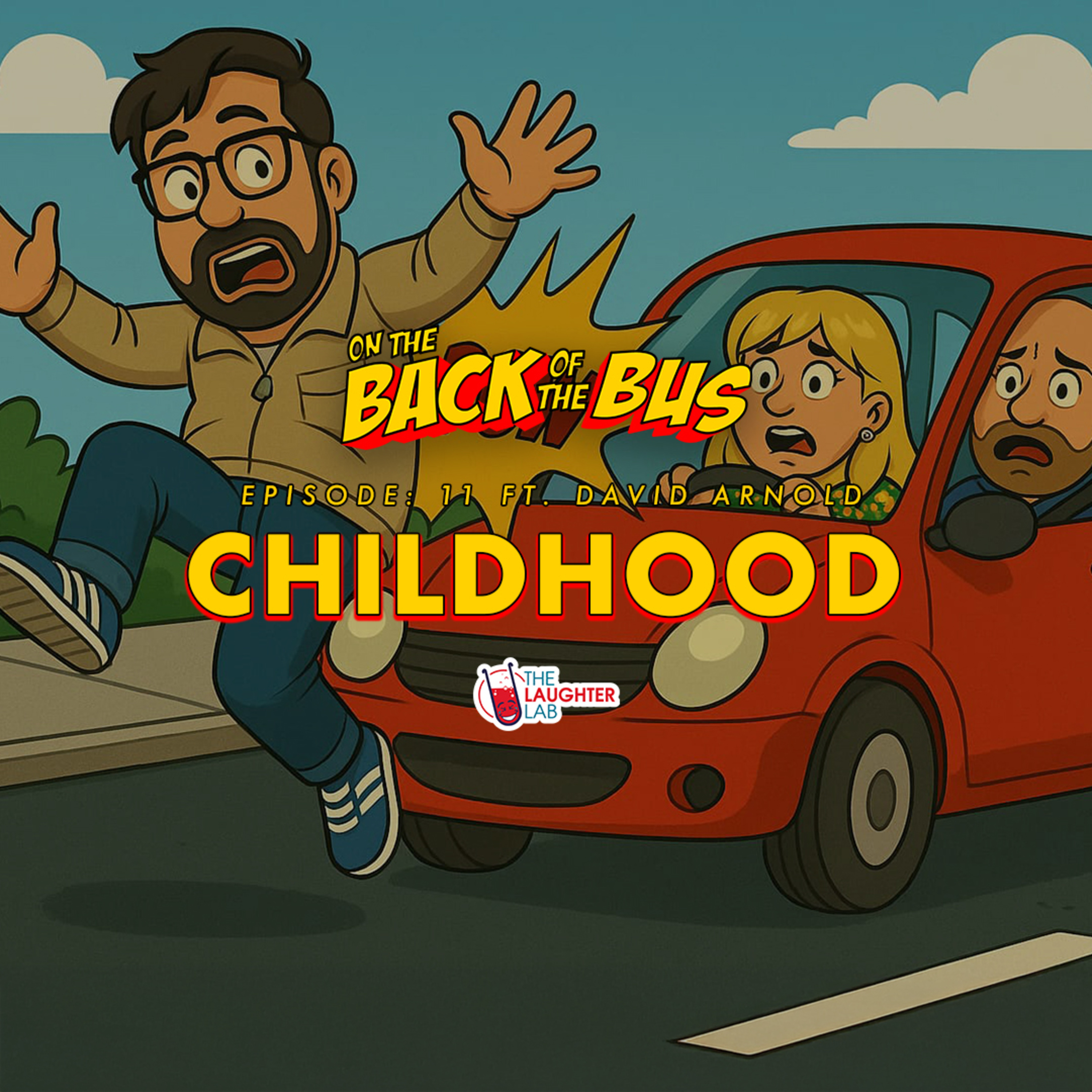 Childhood with Suzy Bennett & Tom Glover | On The Back Of The Bus Podcast: EP11 episode artwork