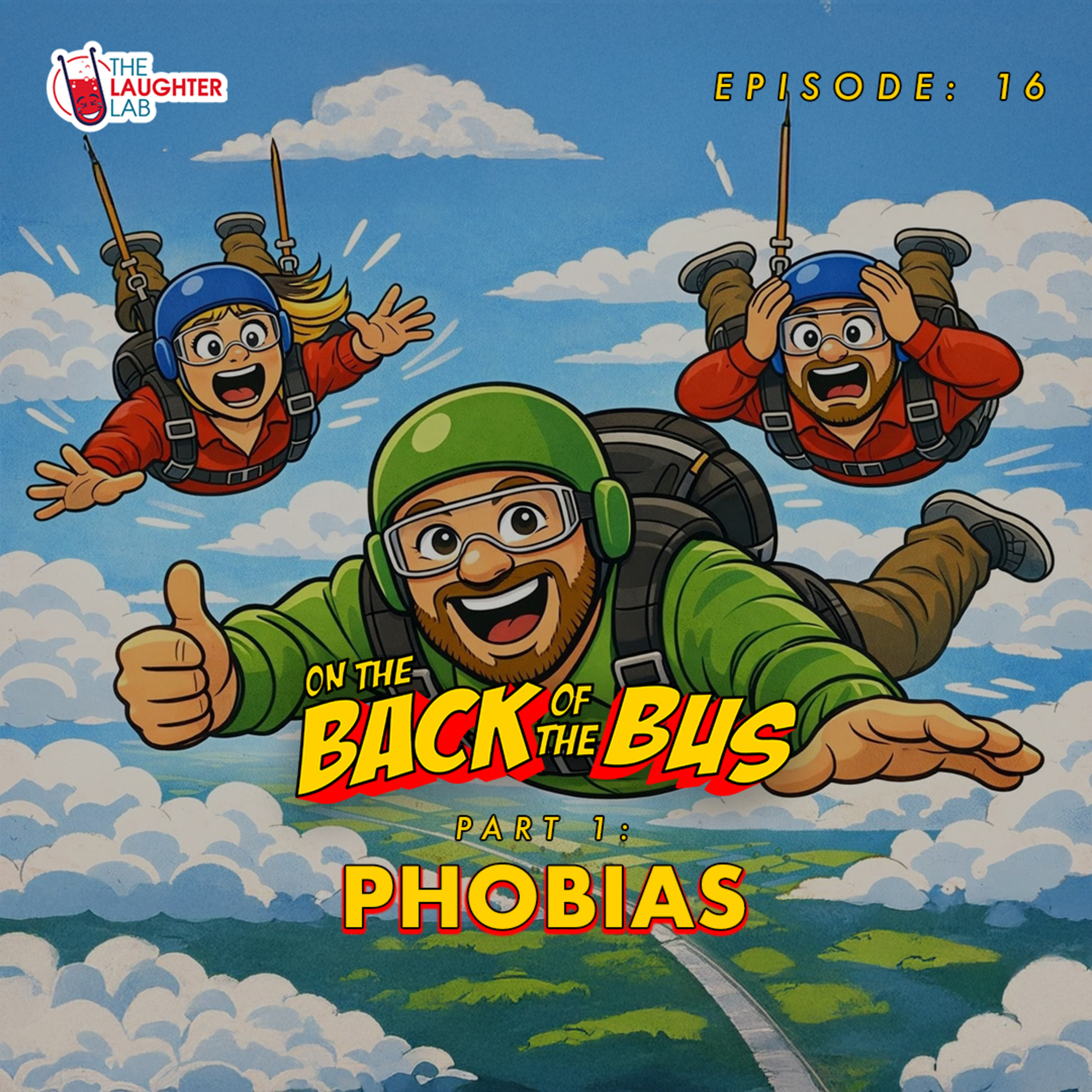 Phobias: Part 1 with Suzy Bennett & Tom Glover | On The Back Of The Bus Podcast episode artwork