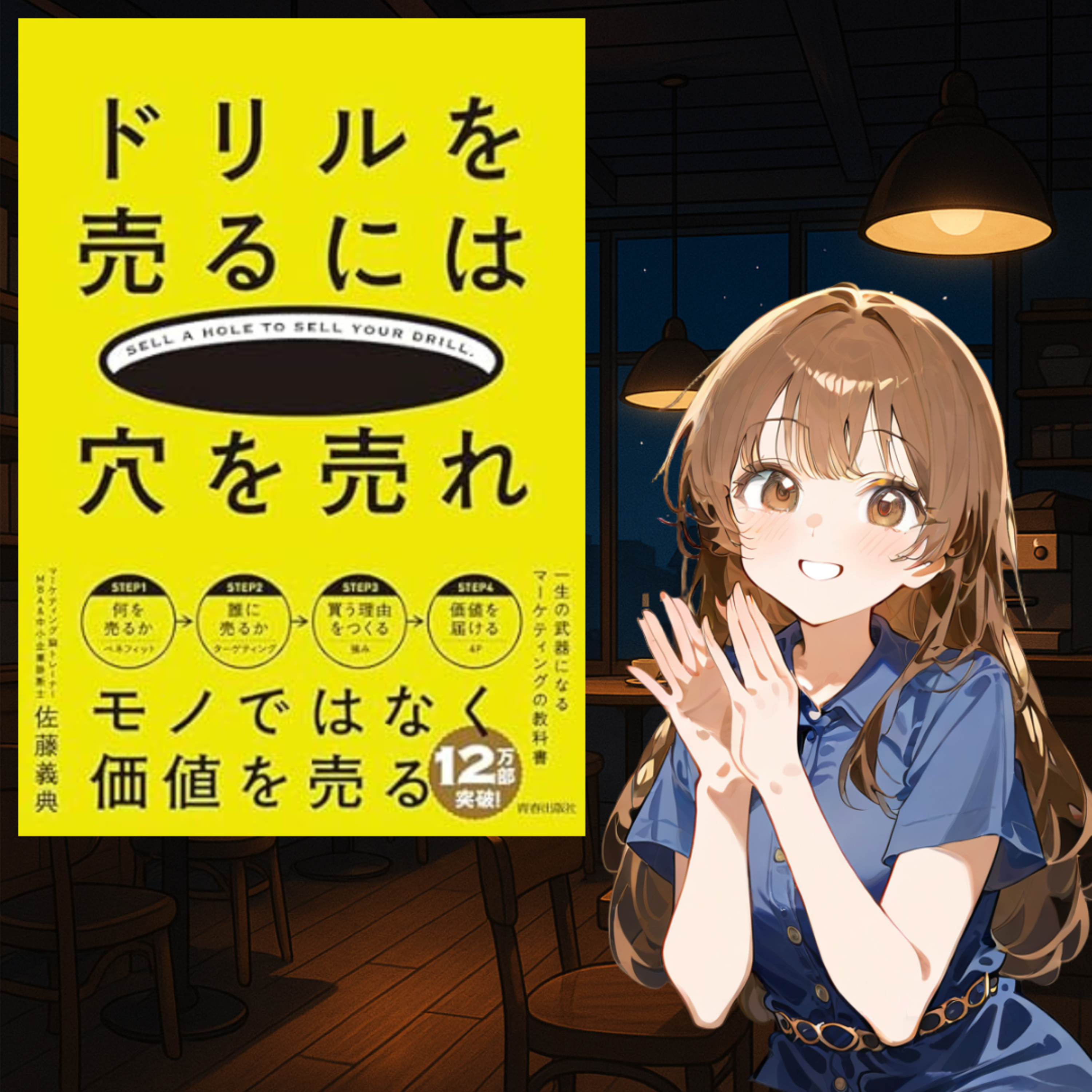 「ドリルを売るには穴を売れ」を音声で解説！“モノ”ではなく“価値”を売るマーケティングの基本がスッと理解できる📚✨ episode artwork
