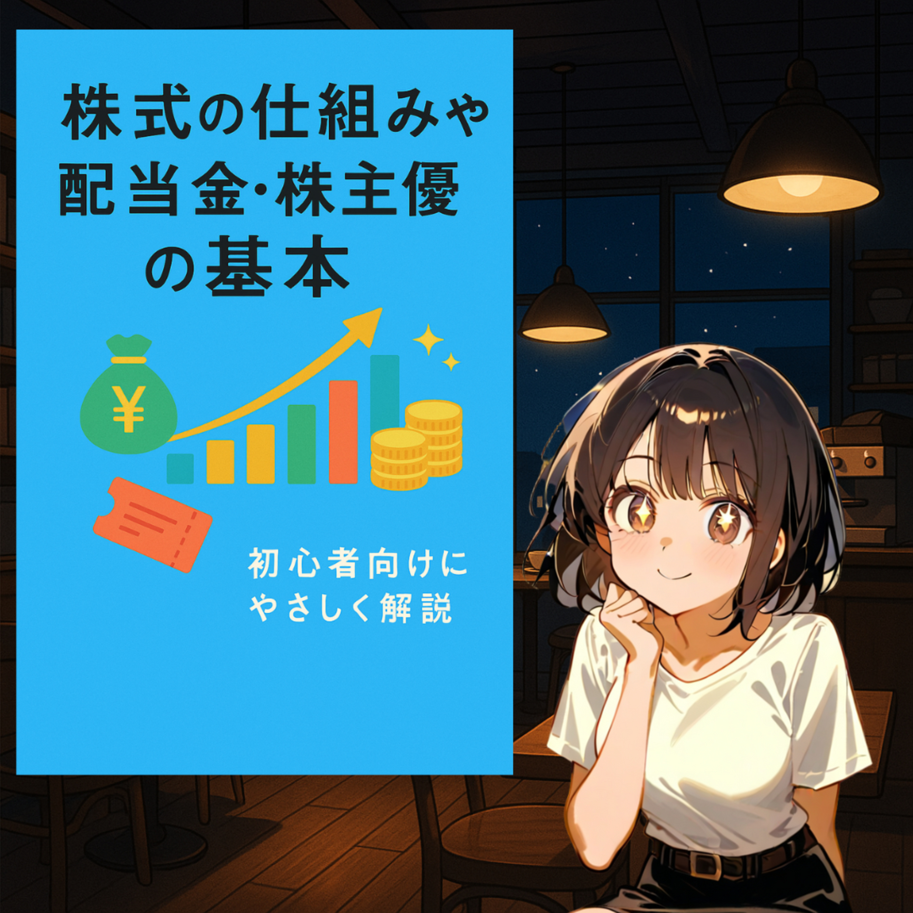 株式の仕組みや配当金・株主優待の基本を、翔子と結城の会話で楽しく解説！初心者でもわかる株の入門編📖✨ episode artwork