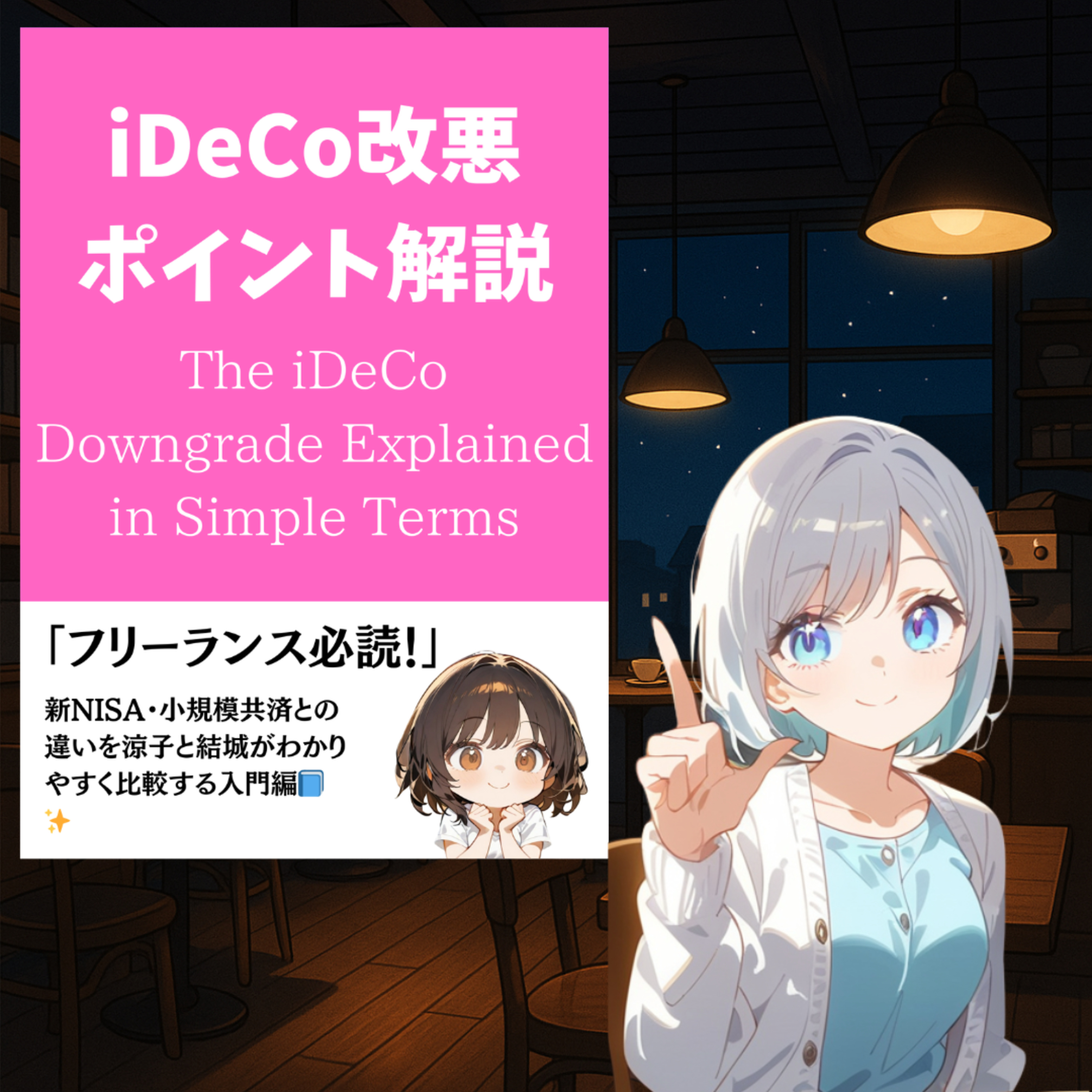 iDeCo改悪のポイントを解説！新NISA・小規模共済との違いを翔子と結城がわかりやすく比較する入門編📘✨ episode artwork