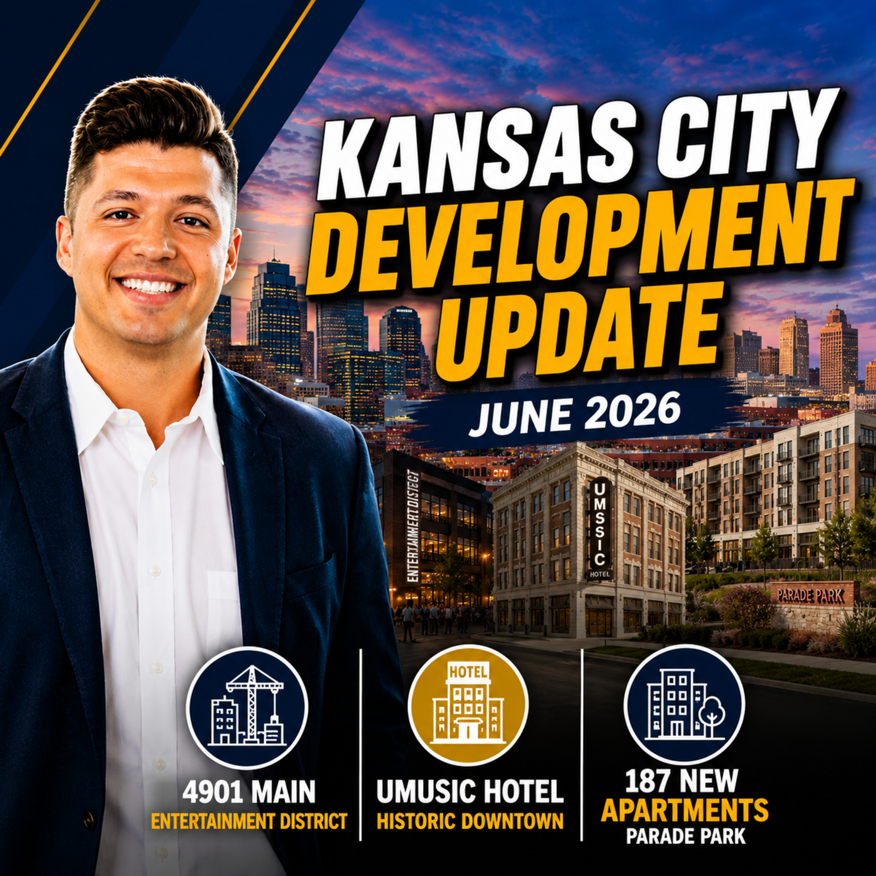 Kansas City Development Update: 4901 Main, UMusic Hotel & Parade Park | June 2026 episode artwork