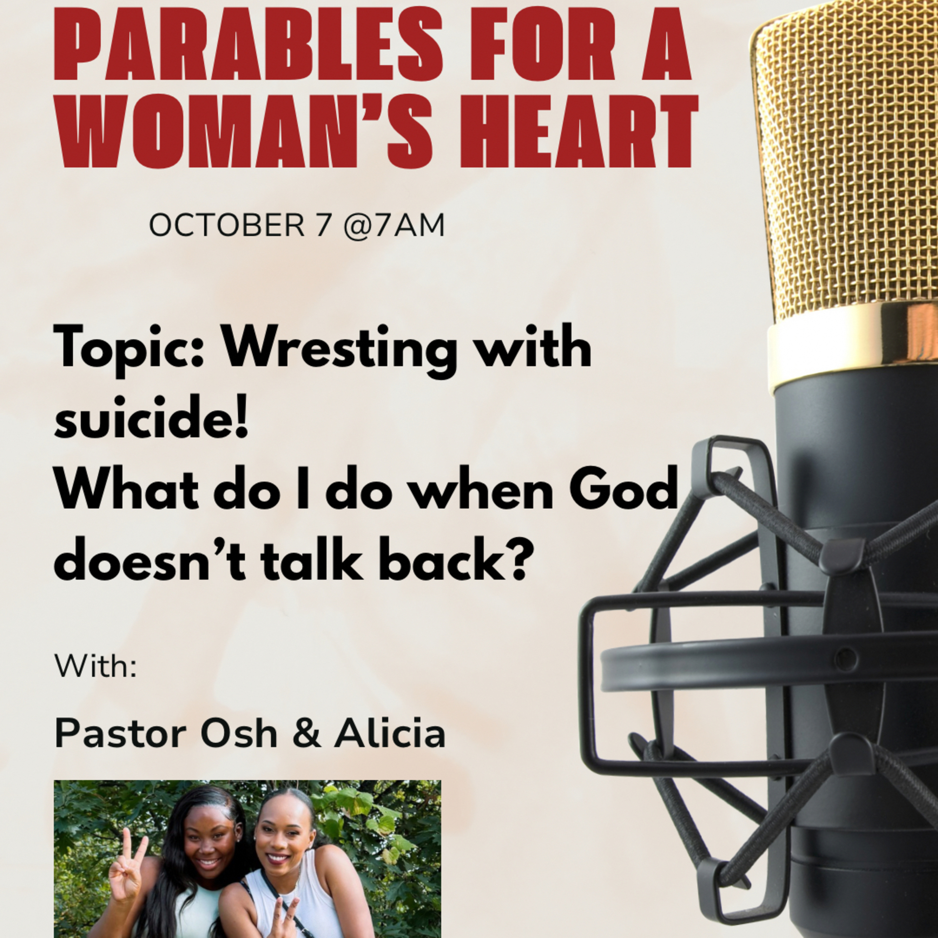 S1 Episode 8: Wrestling with suicide! What do I do when God doesn’t talk back? episode artwork