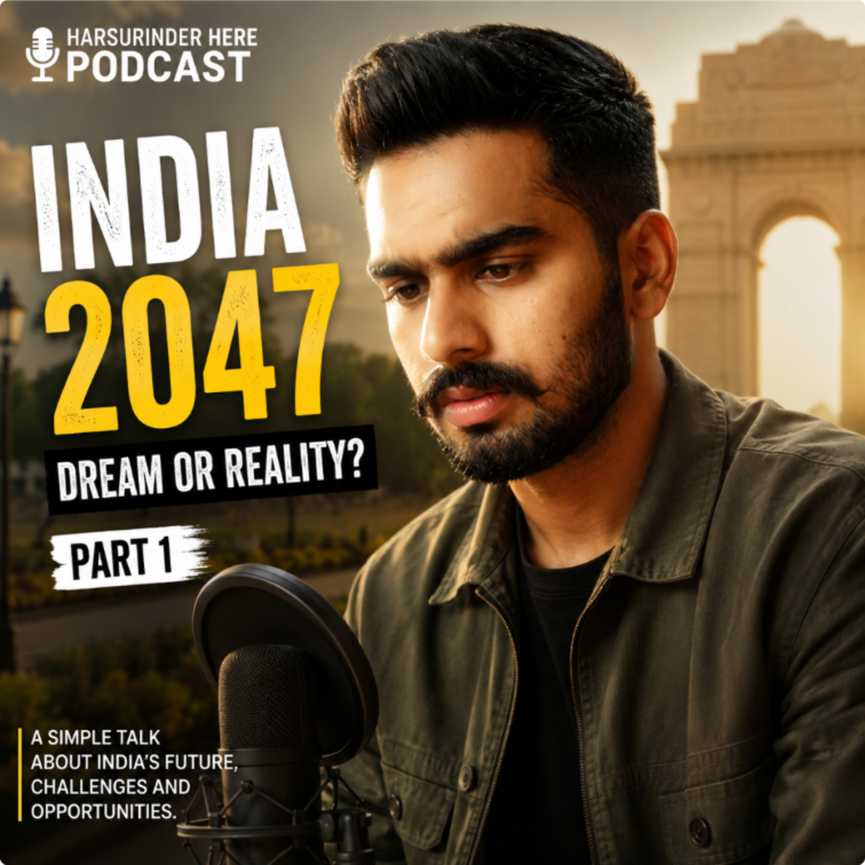 India 2047 – Dream or Reality? | The Future of India | Harsurinder Here Podcast (original) Ep.1  episode artwork