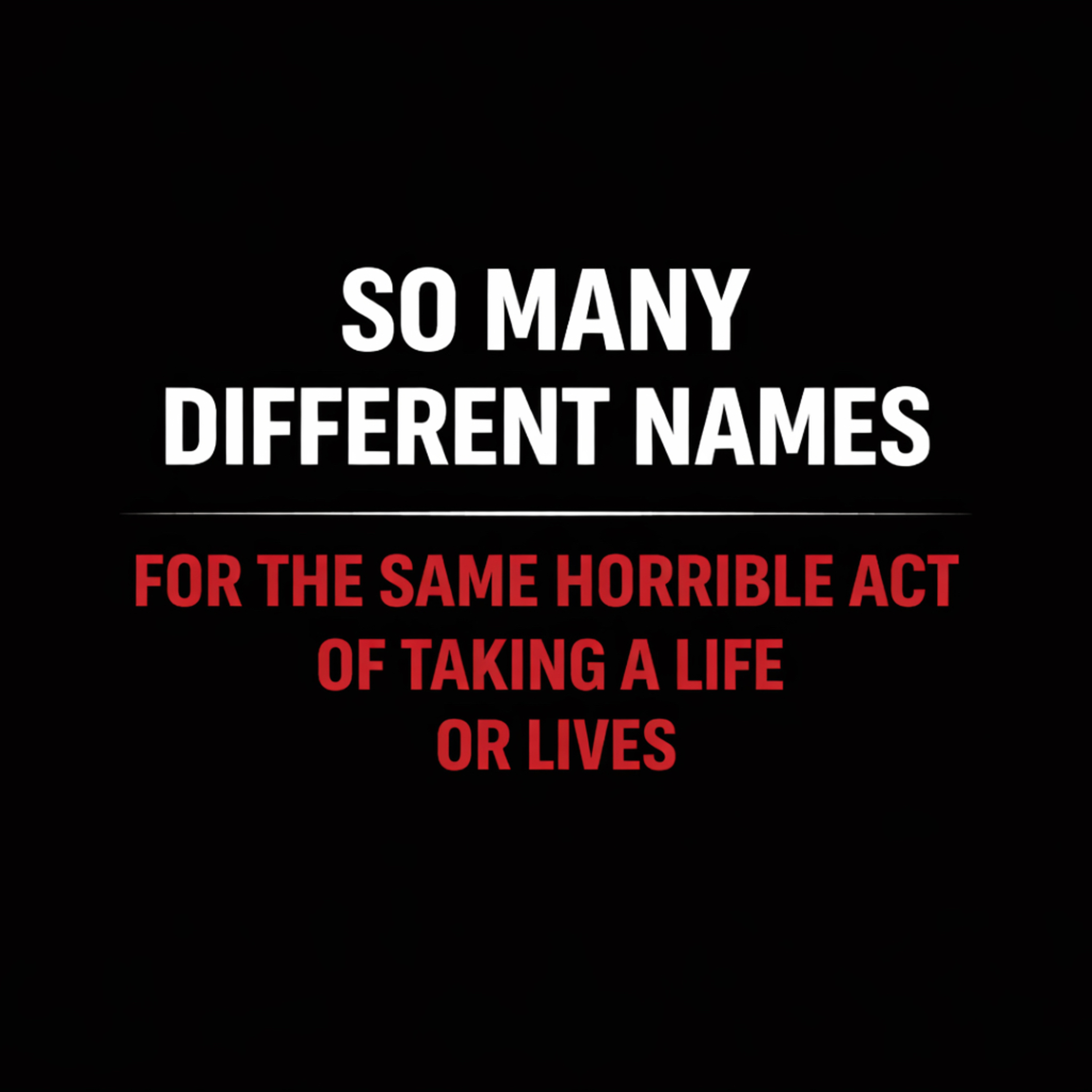 One Crime. Many Names. episode artwork