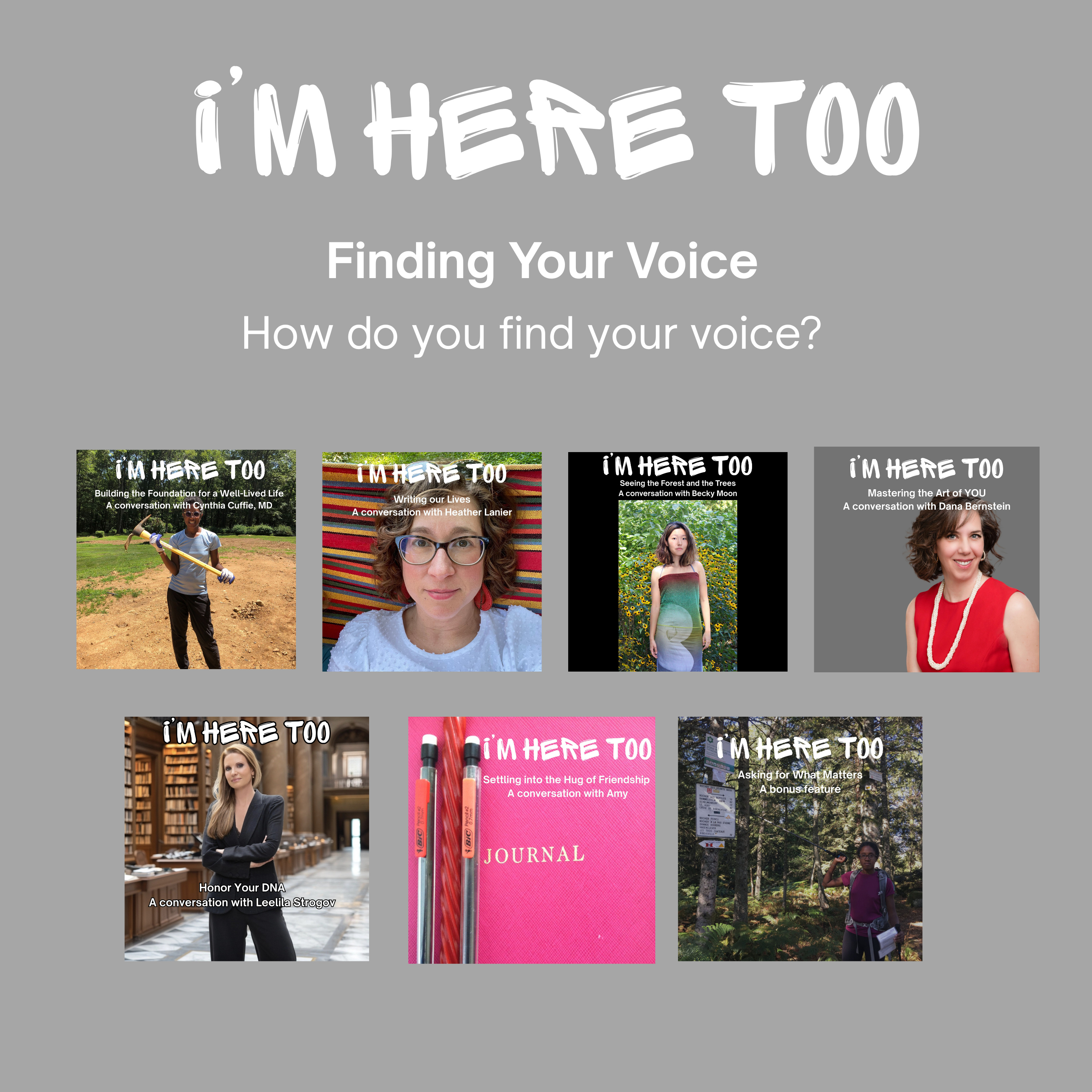 Finding Your Voice | I'm Here Too: Twenty Conversations Later episode artwork