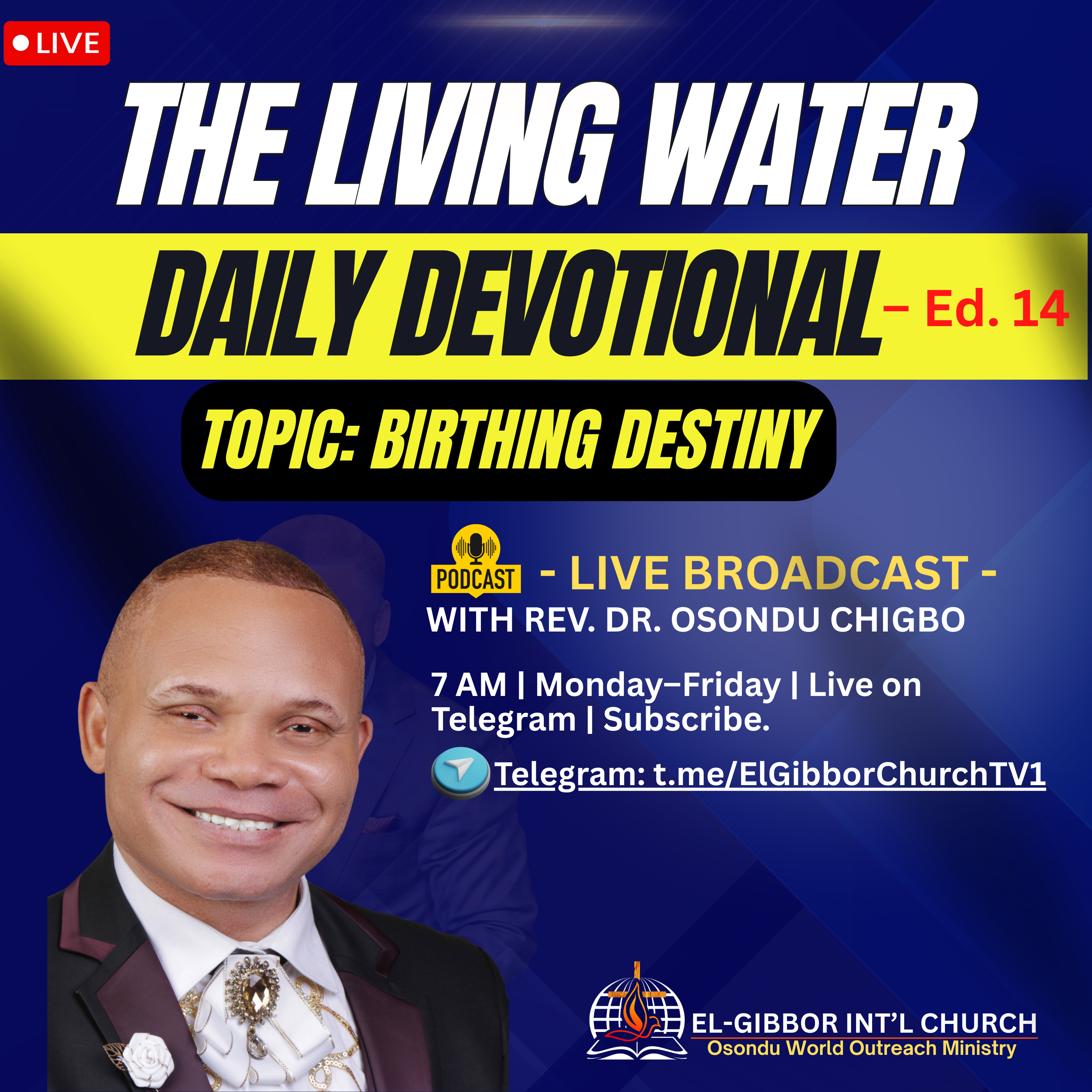 The Living Water Hour of Miracles, Theme: Birthing Destiny episode artwork