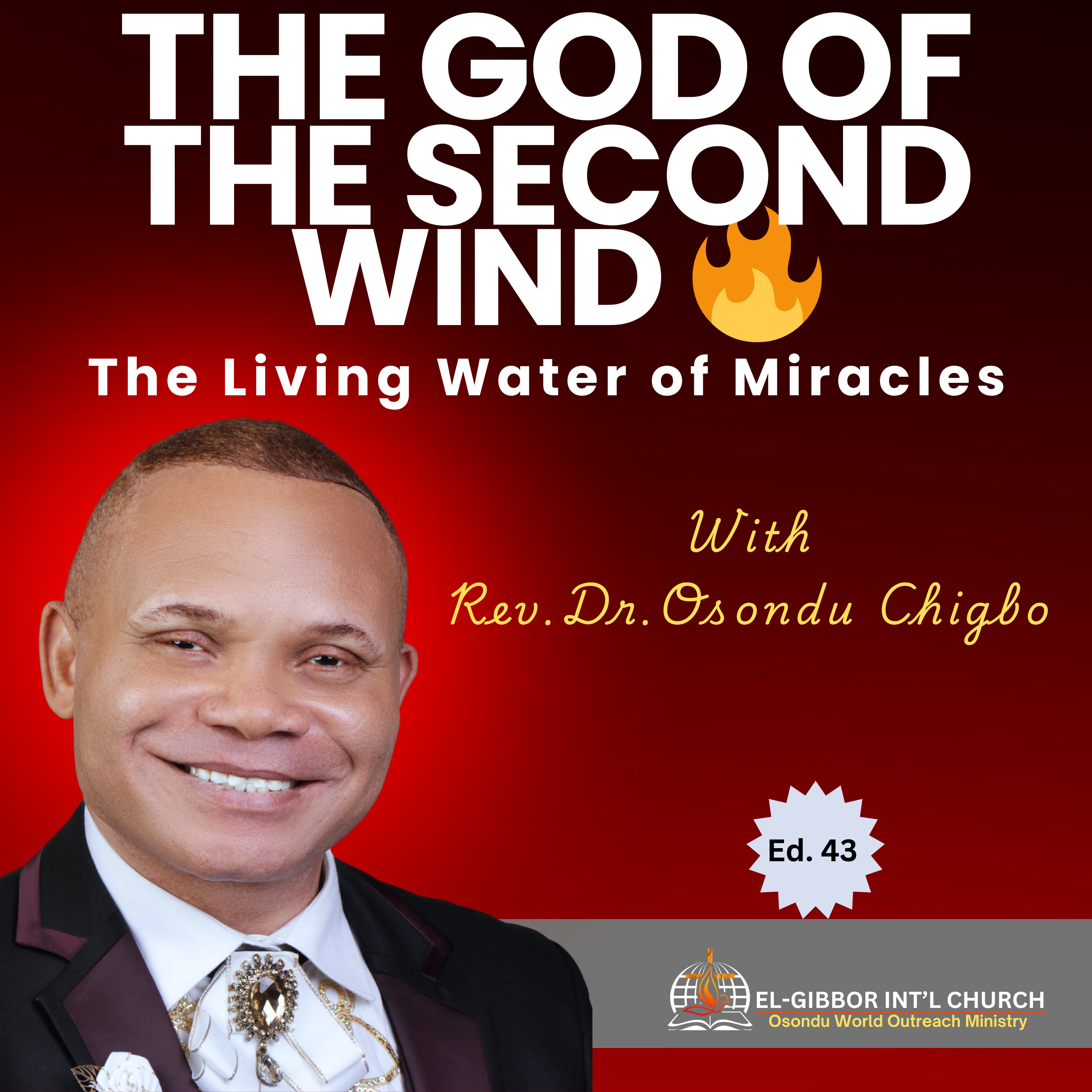 THE GOD OF THE SECOND WIND | Living Water of Miracles | Rev. Dr. Osondu Chigbo episode artwork