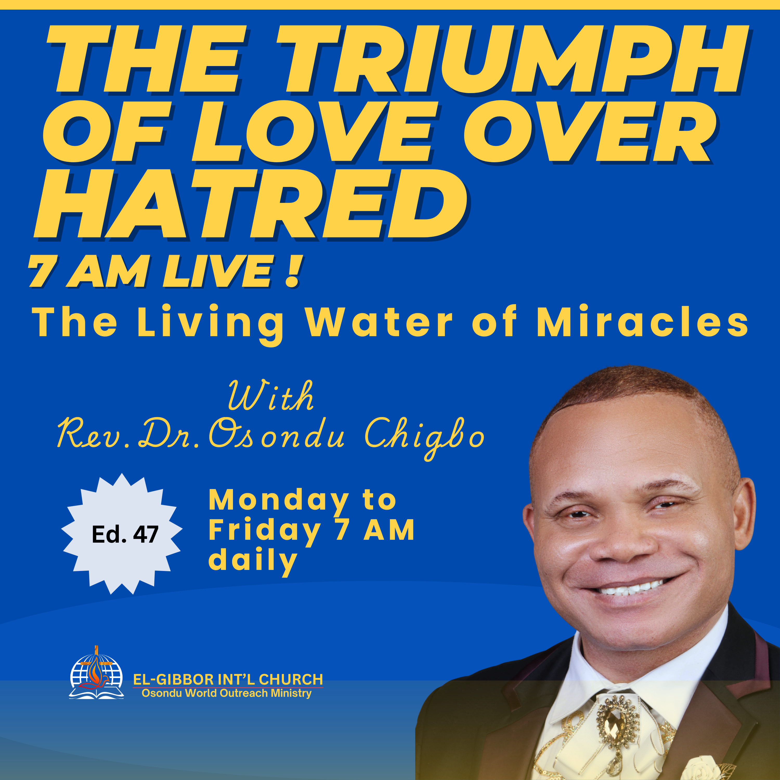 The Living Water of Miracles — The Triumph of Love Over Hatred | Rev. Dr. Osondu Chigbo episode artwork