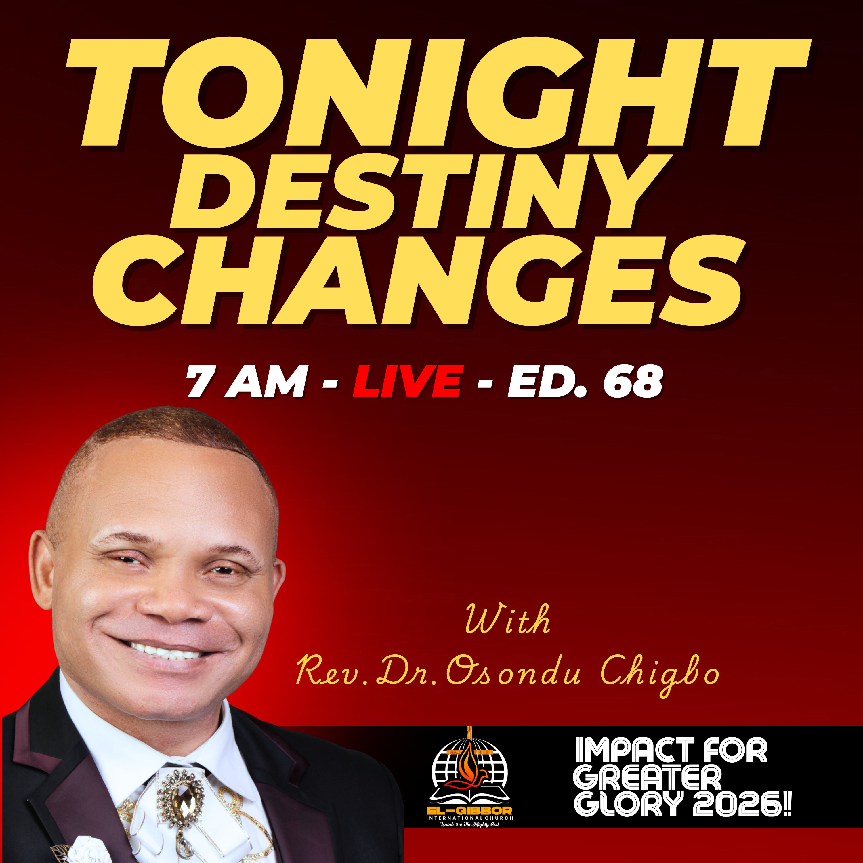 The Living Water of Miracles | Covenant Crossover Prayer for 2026 – Crossing Into His Greater Glory || Rev Dr. Osondu episode artwork