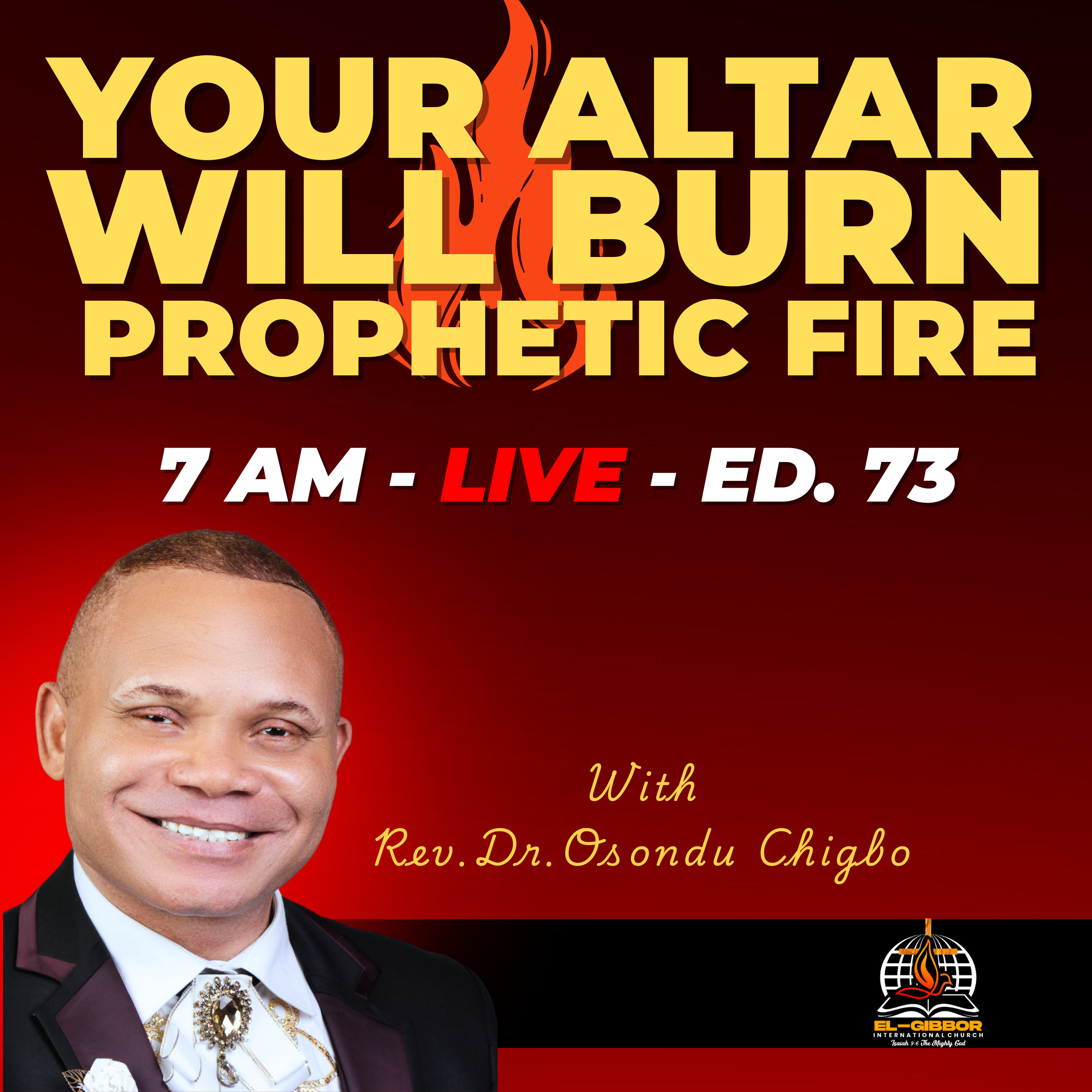 God Is About to Visit Your Altar — Join This Prophetic Fire Service — Jan 14 — Rev. Dr. Osondu Chigbo episode artwork