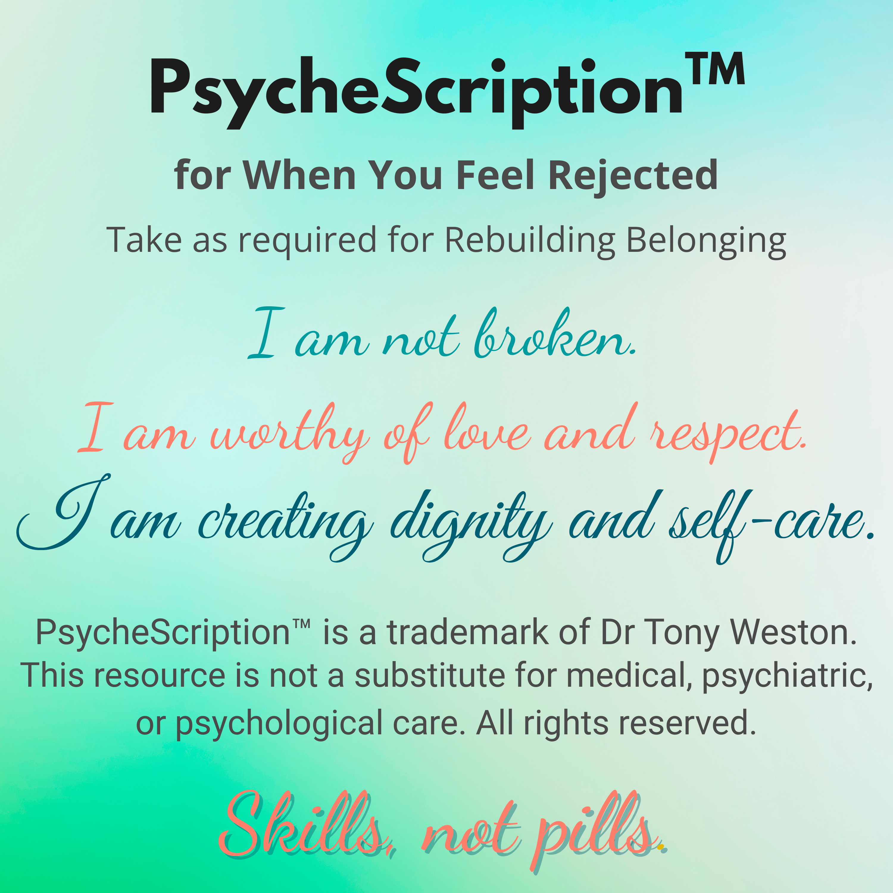 Rejection: When You Feel Rejected, a PsycheScription™ episode artwork