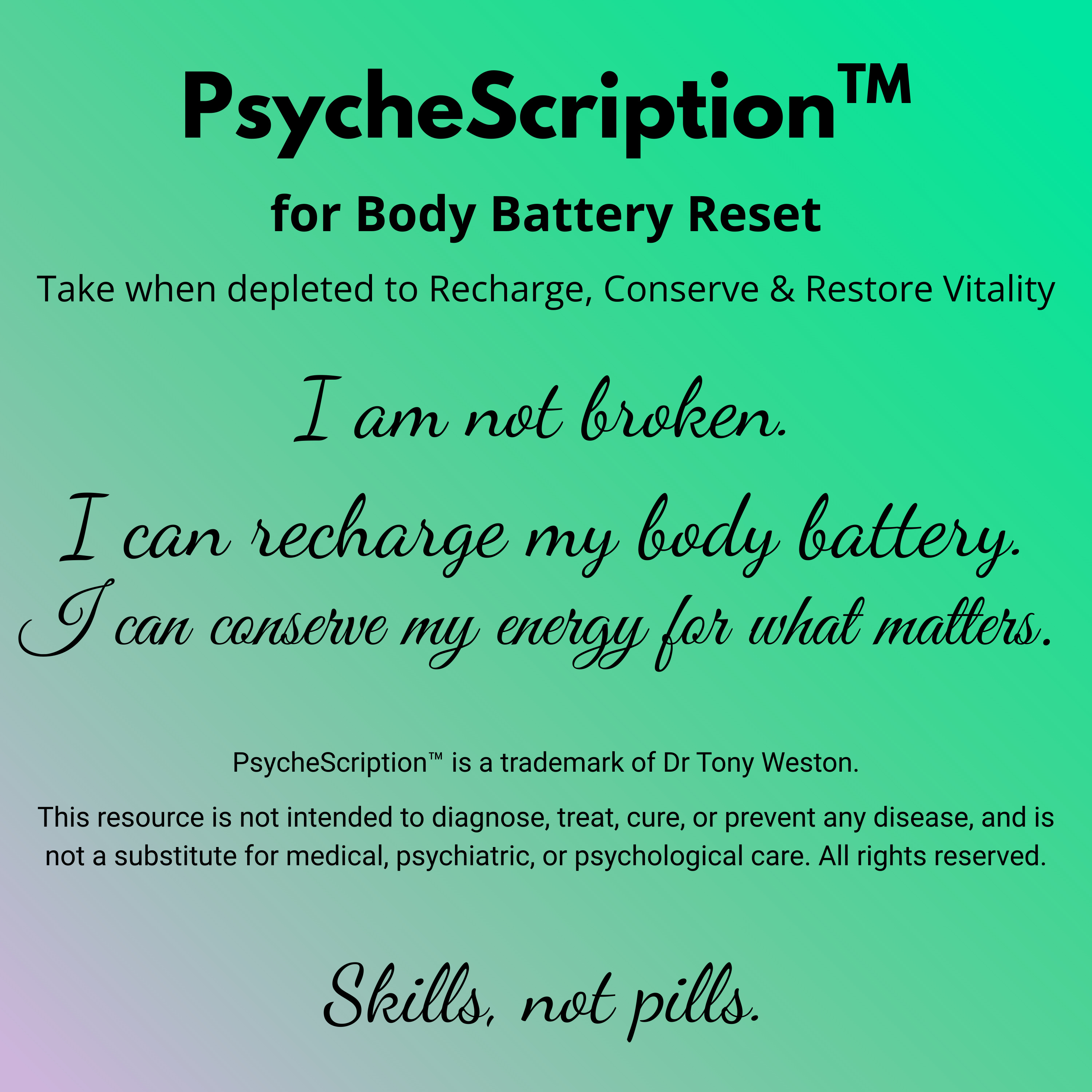 Body Battery Reset, your PsycheScription™ episode artwork