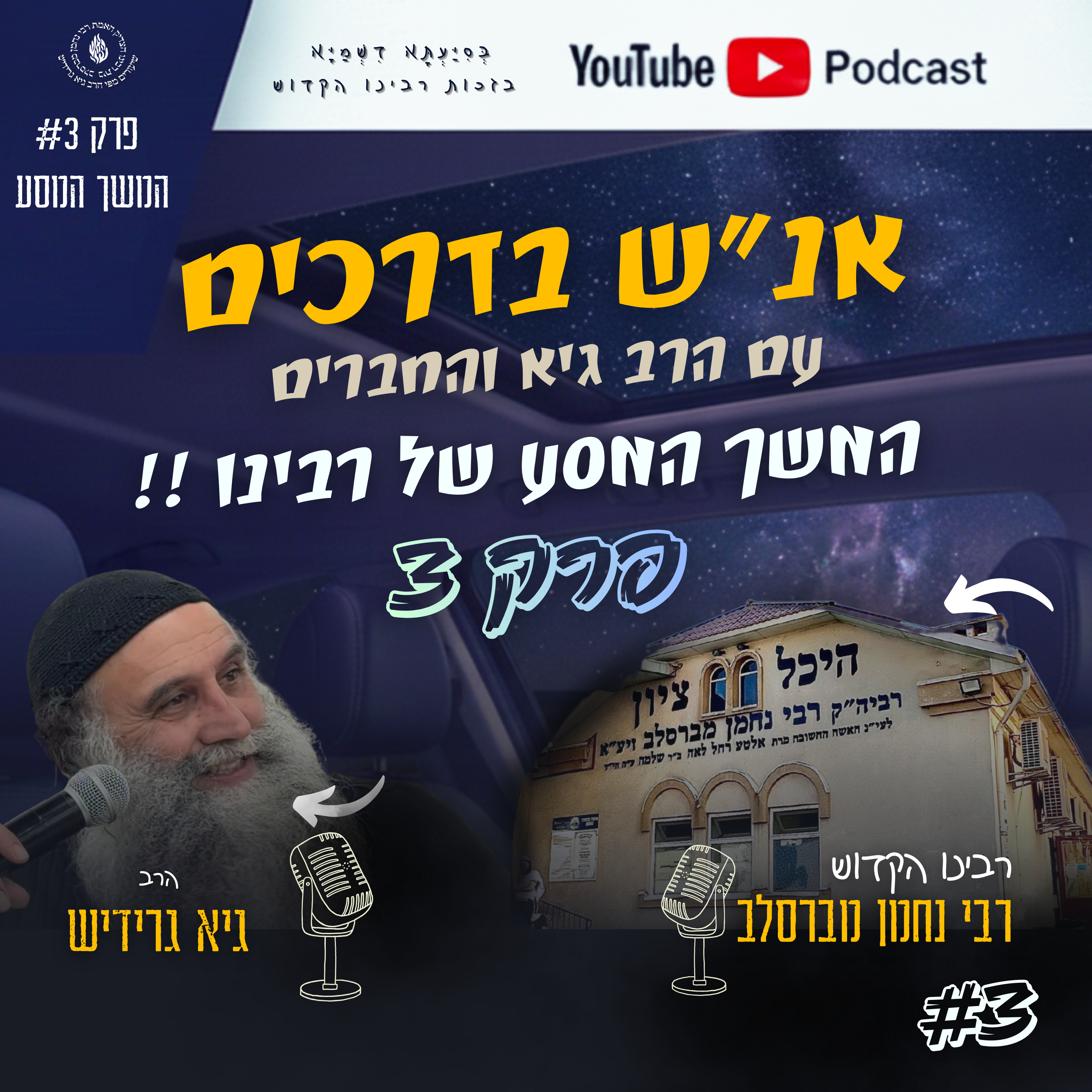 אנ״ש בדרכים - המשך המסע של רבינו - פרק 3 עם הרב גיא גרידיש וחברים episode artwork