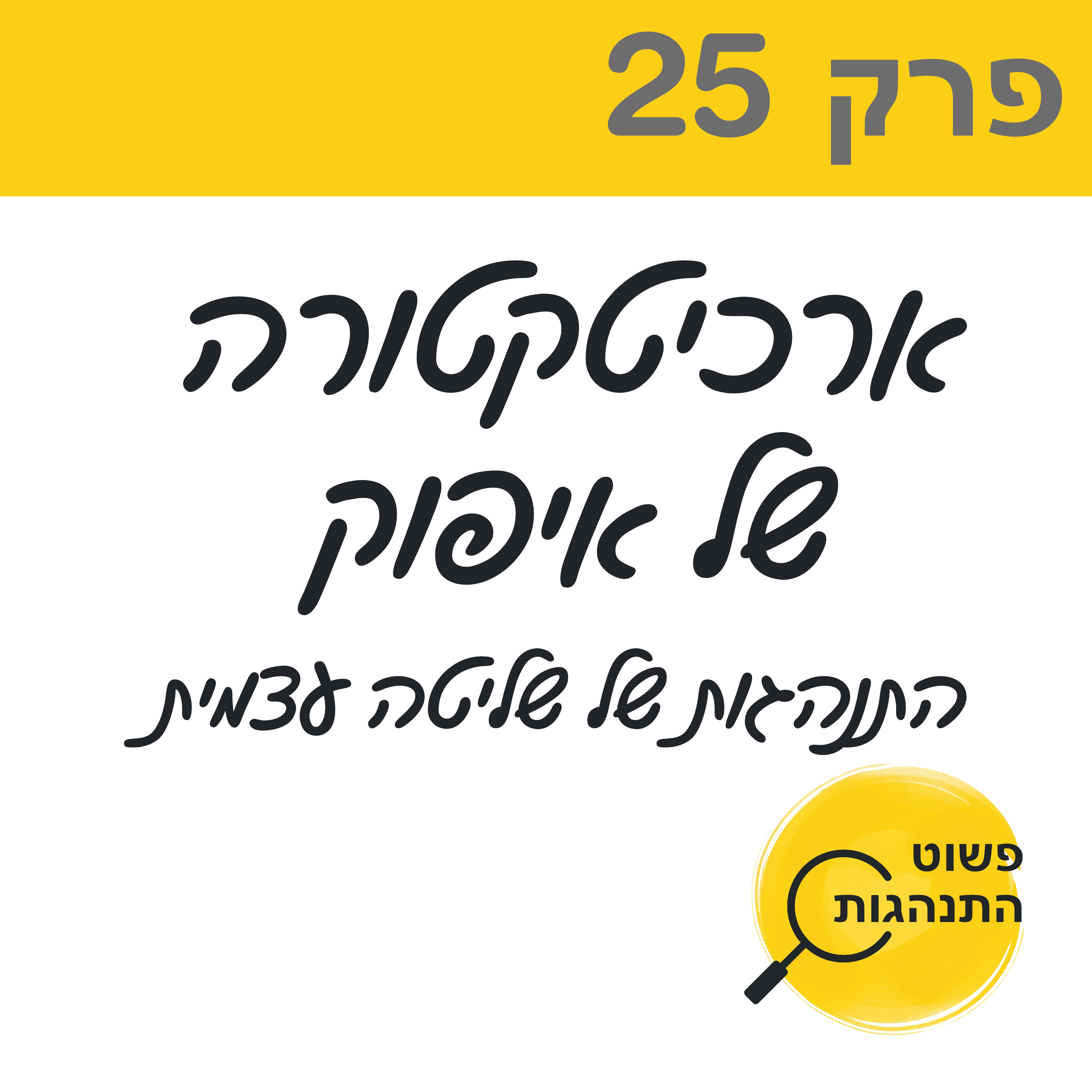 פרק 25. ארכיטקטורה של איפוק: לעצב את הסביבה לשליטה עצמית episode artwork