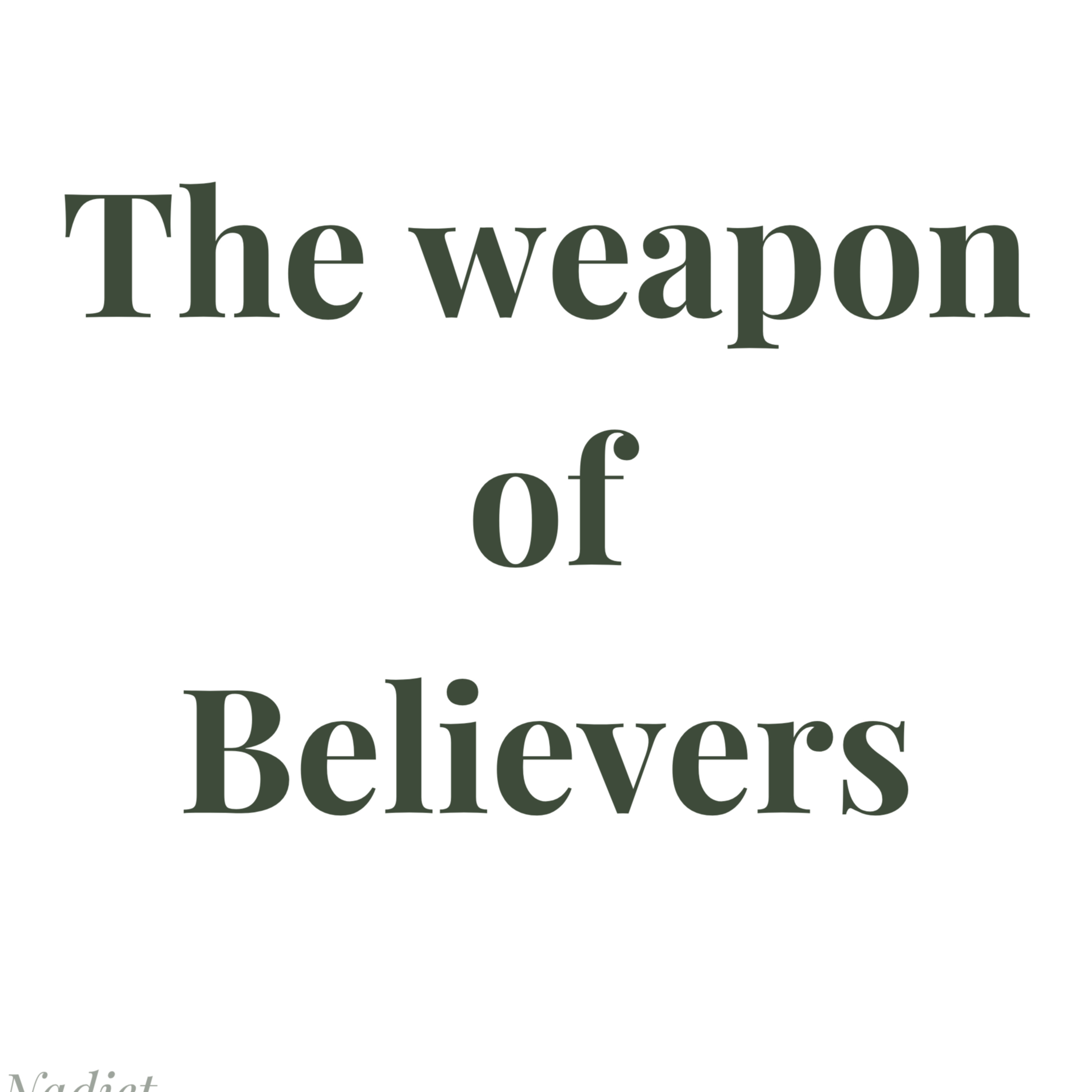 The wea*pon of the Believer episode artwork