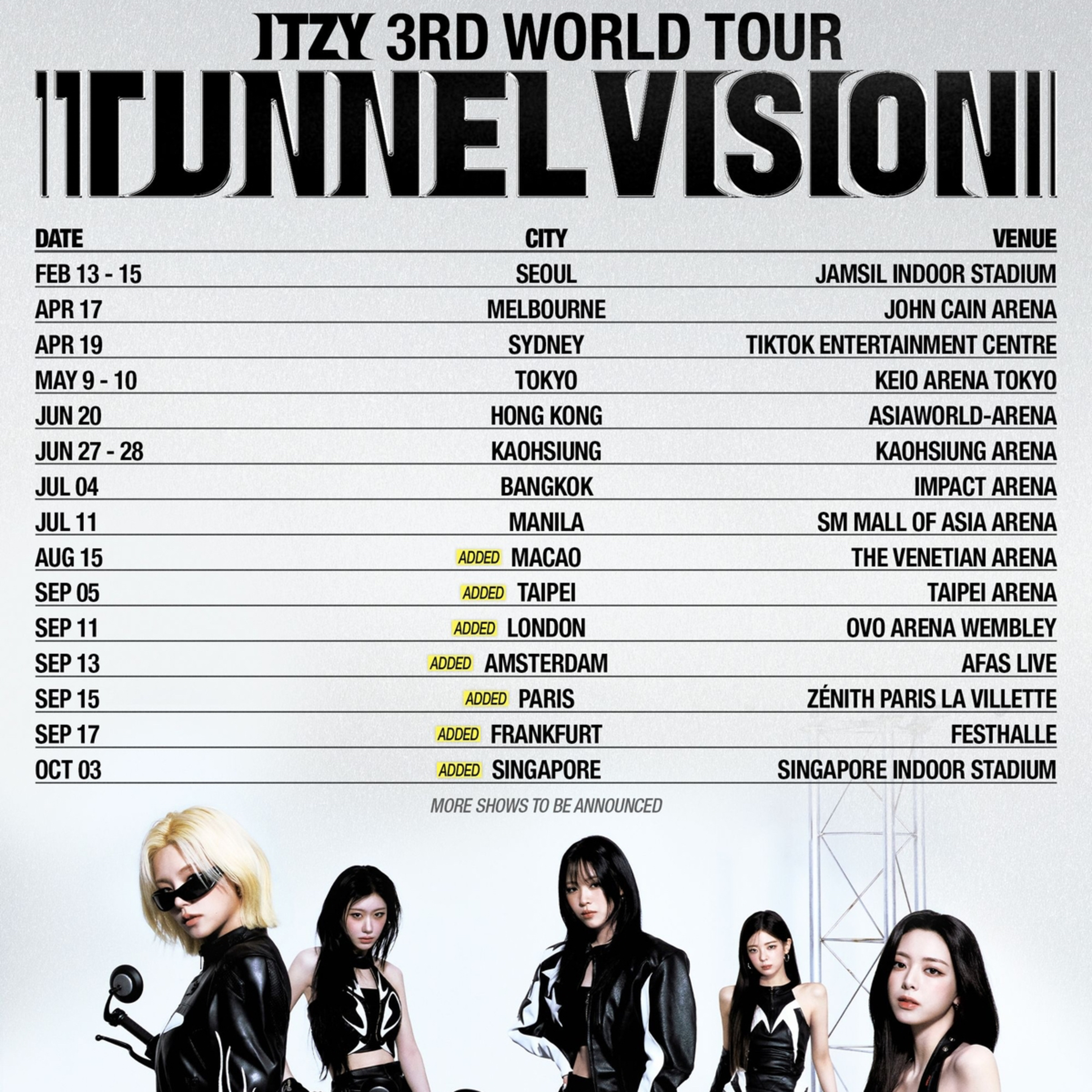 ITZY successfully resume 'TUNNEL VISION' world tour with sold-out Hong Kong concert